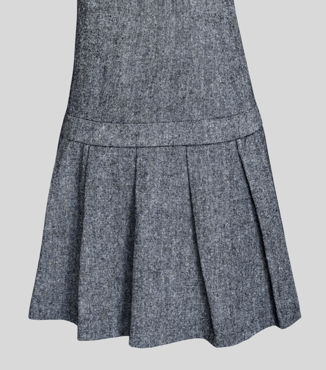 Pleated Gray Dress