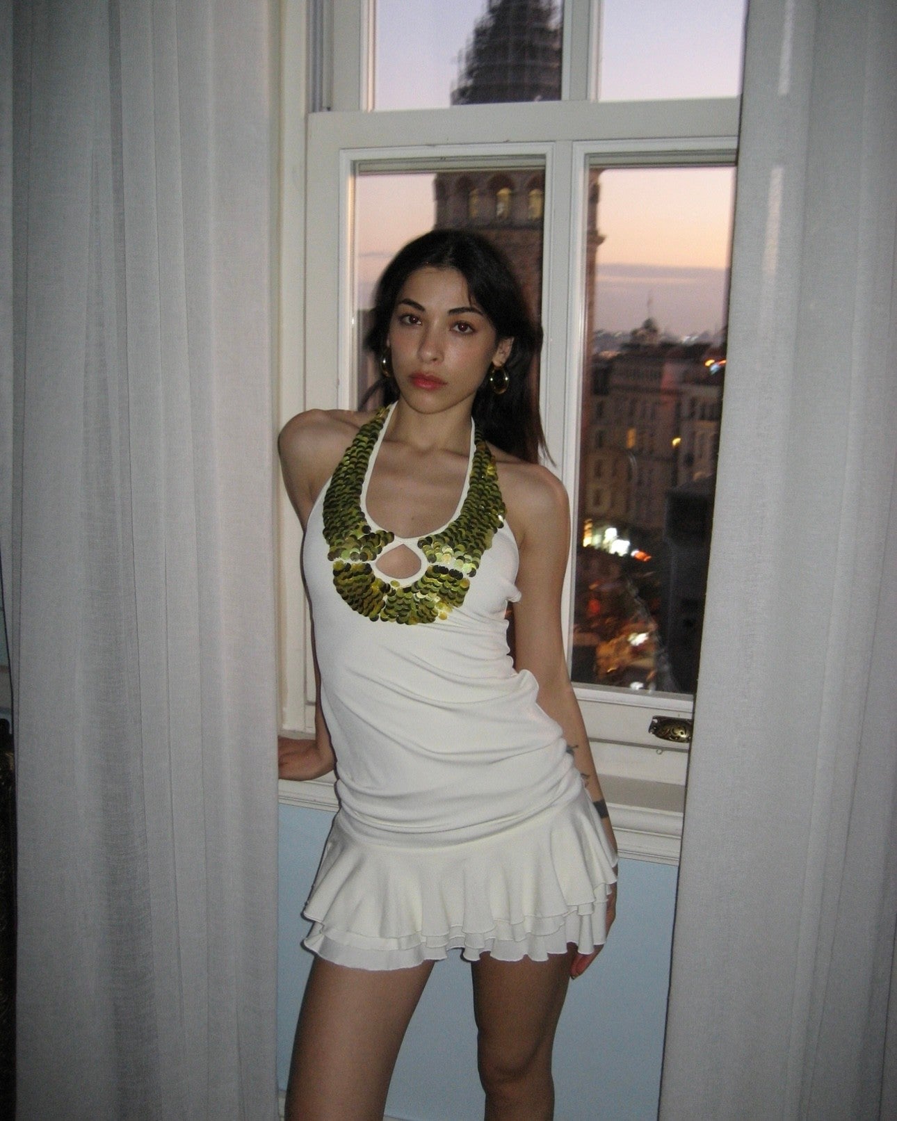 Gold Sequined Dress