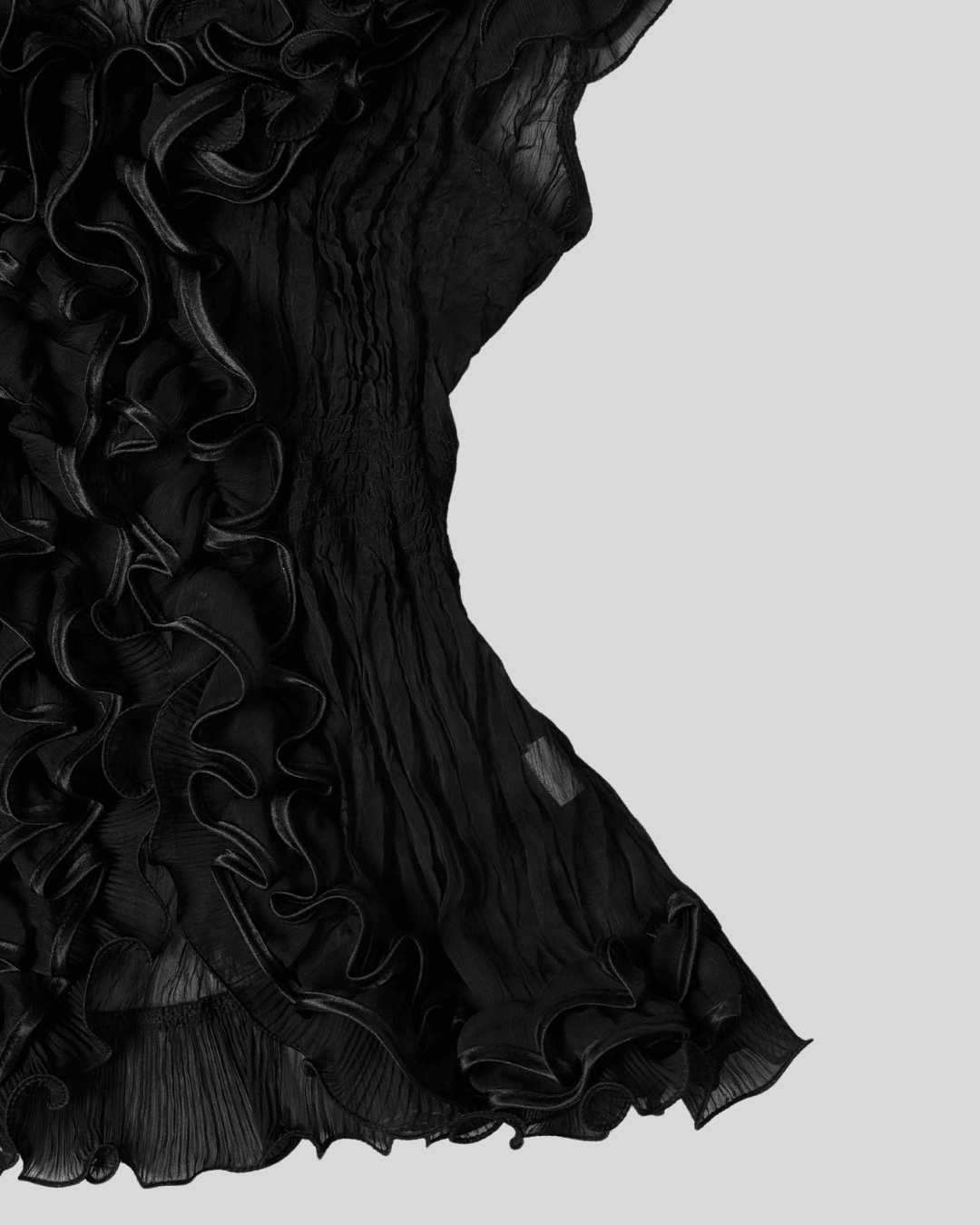 Transparent Half Sleeve Shirt