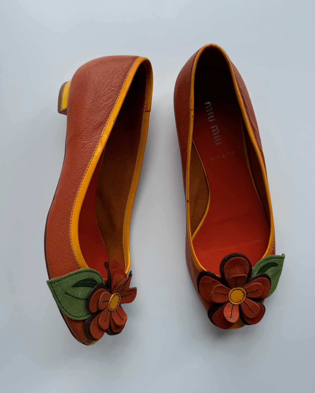 Miu Miu Flower Detailed Shoes