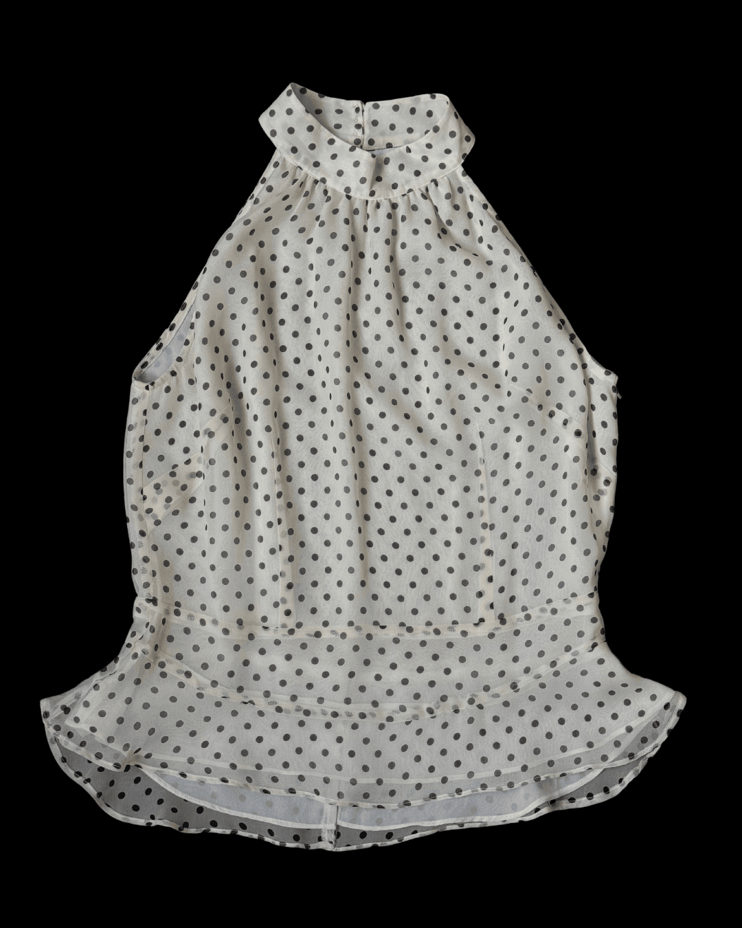 Polka Dot Silk Blouse