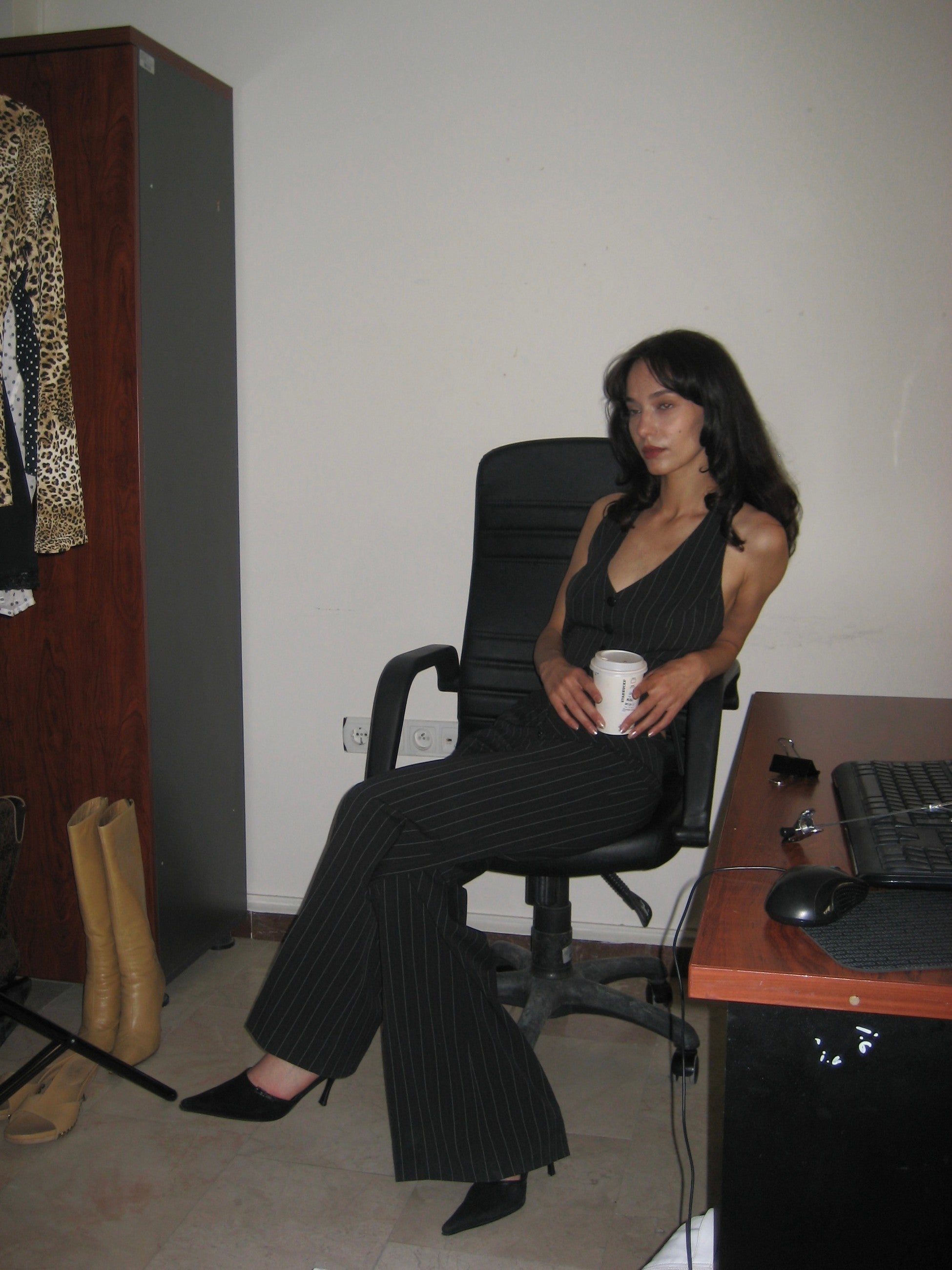 Striped Vest Suit