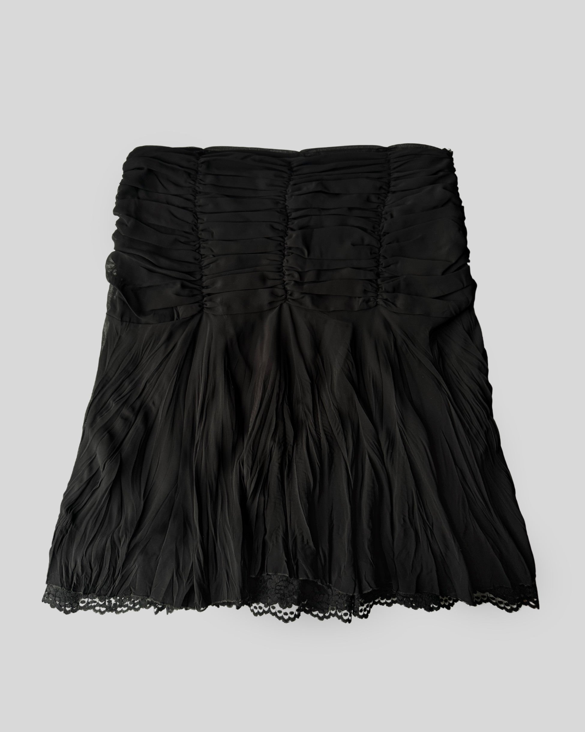 Draped Black Skirt