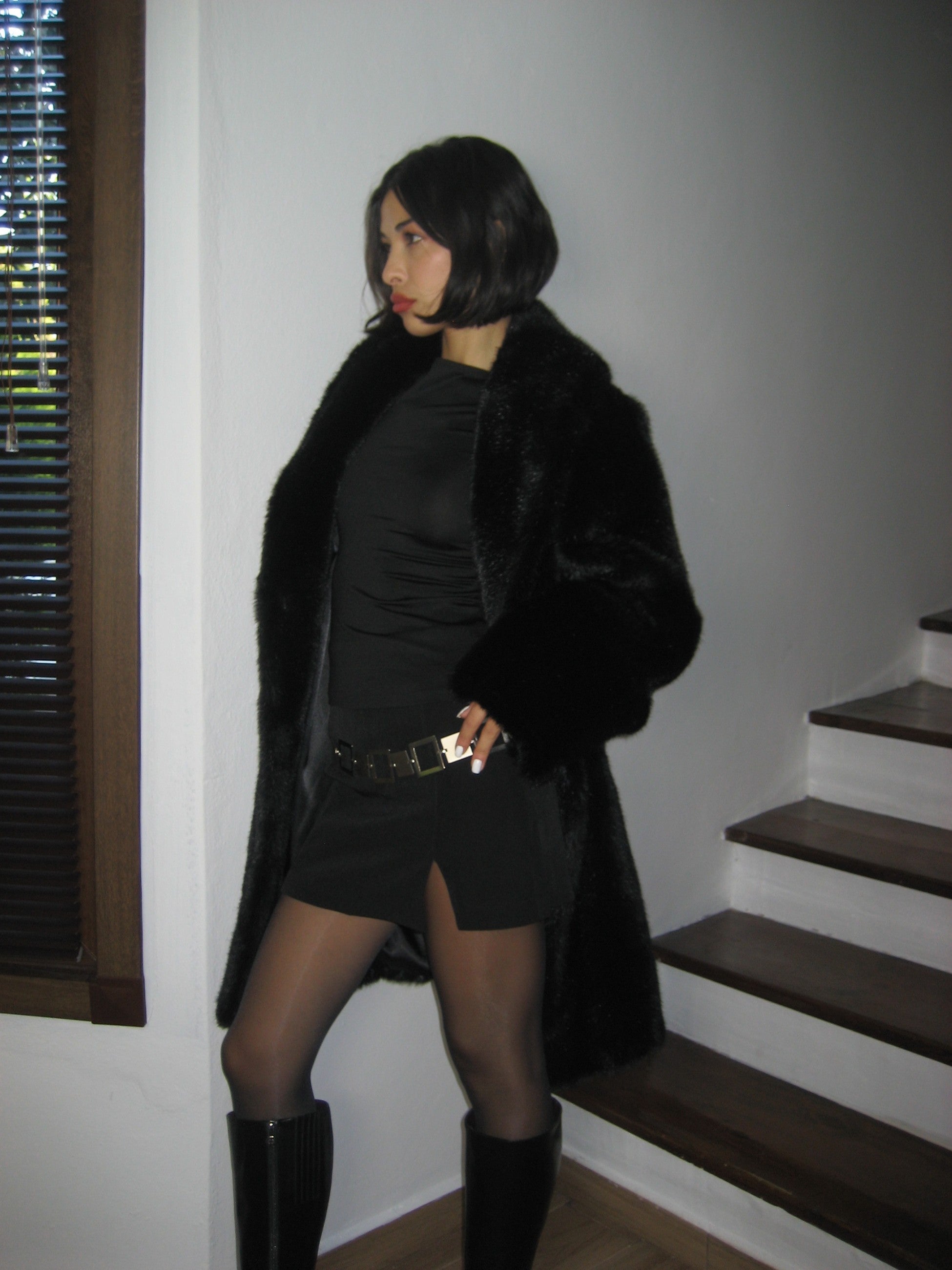 Black Plush Fur