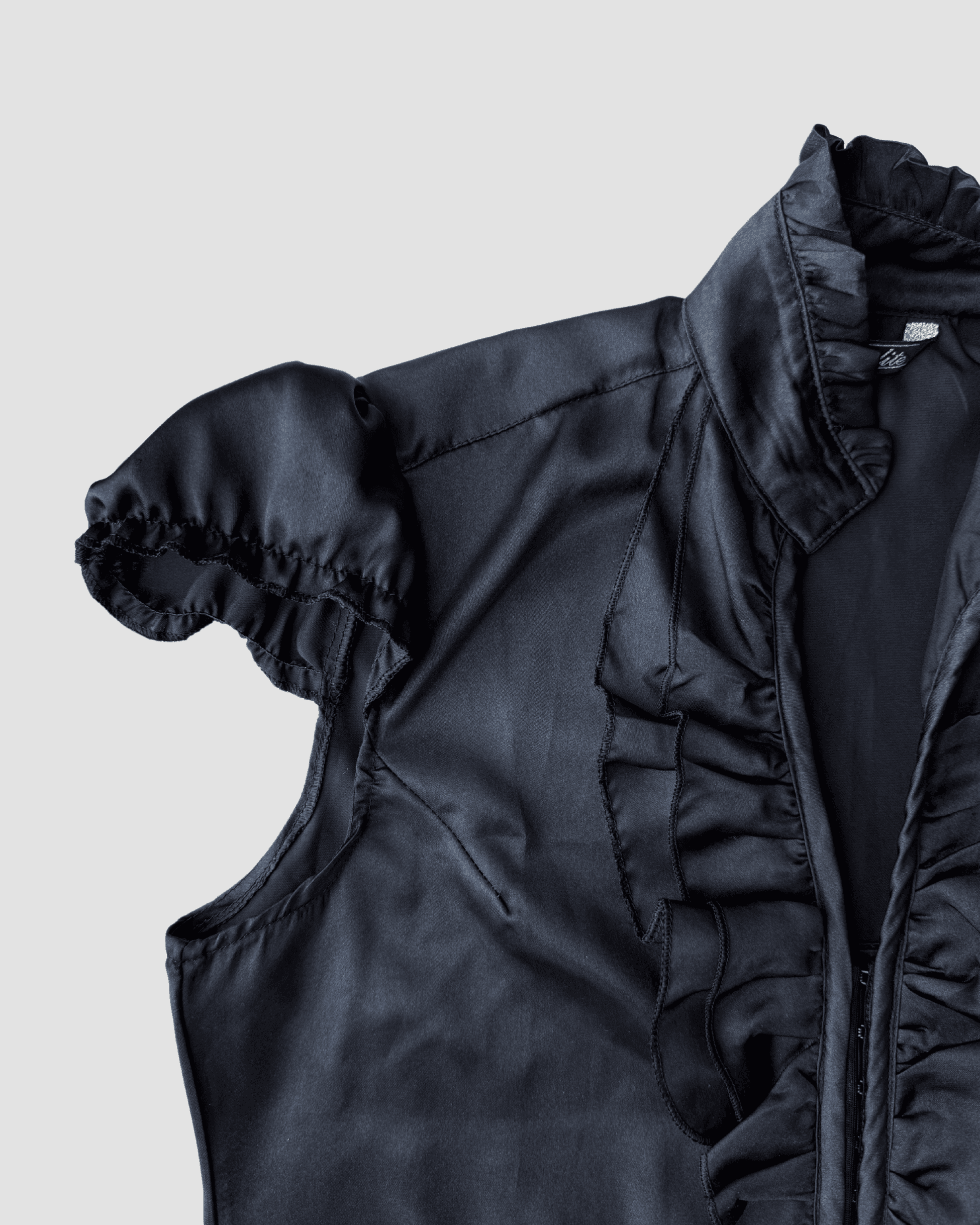Black Satin Shirt