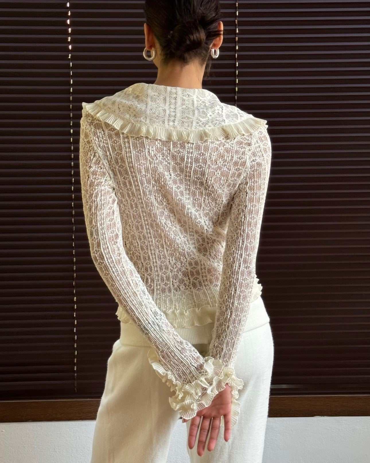 Lace Blouse with String