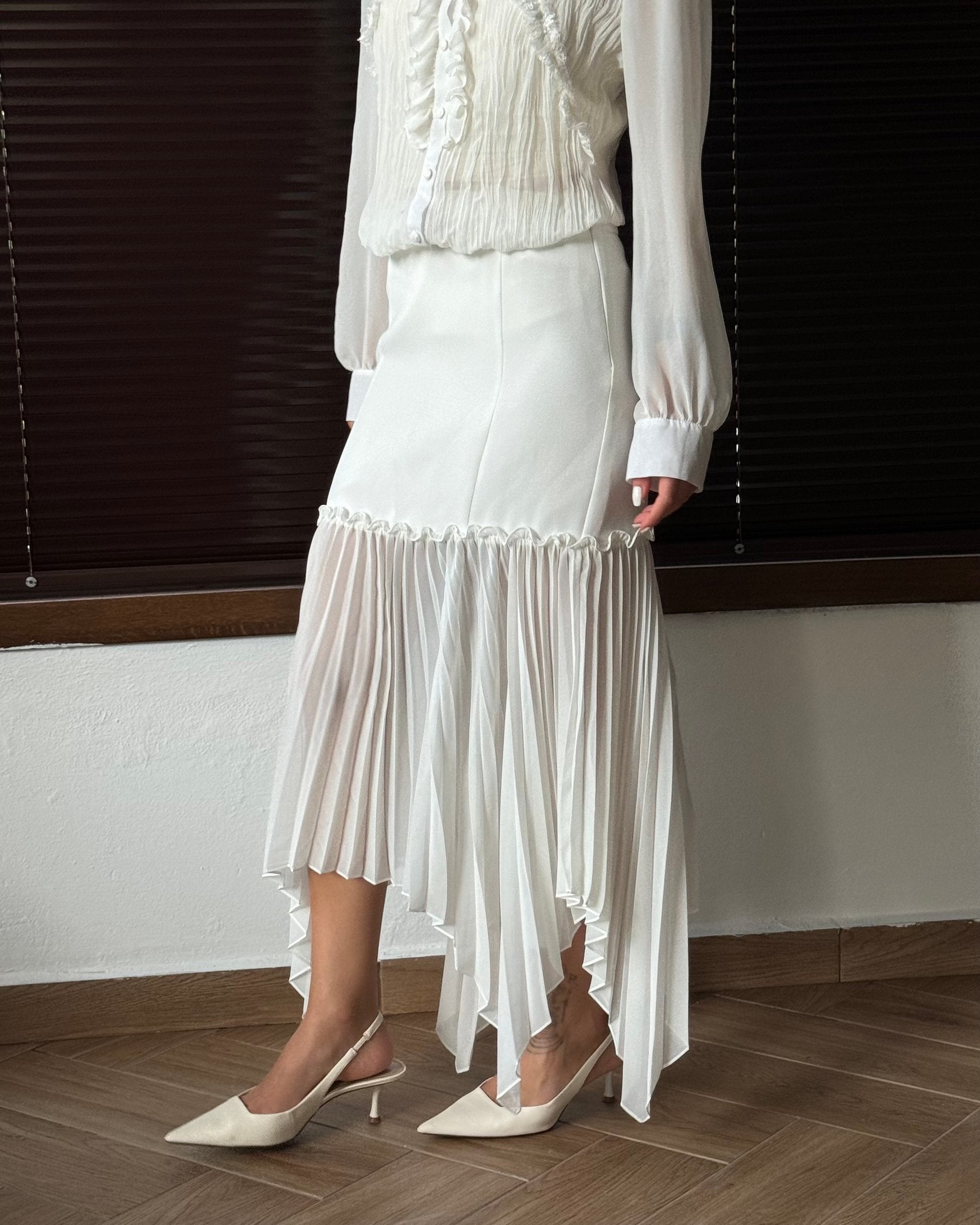 Roman Asymmetrical Skirt