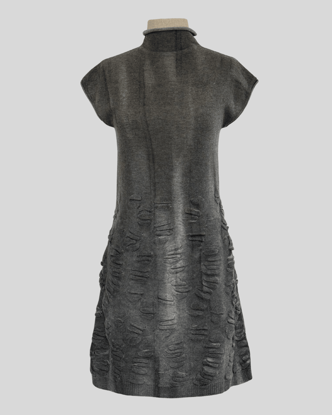 Wool Blend Gray Dress