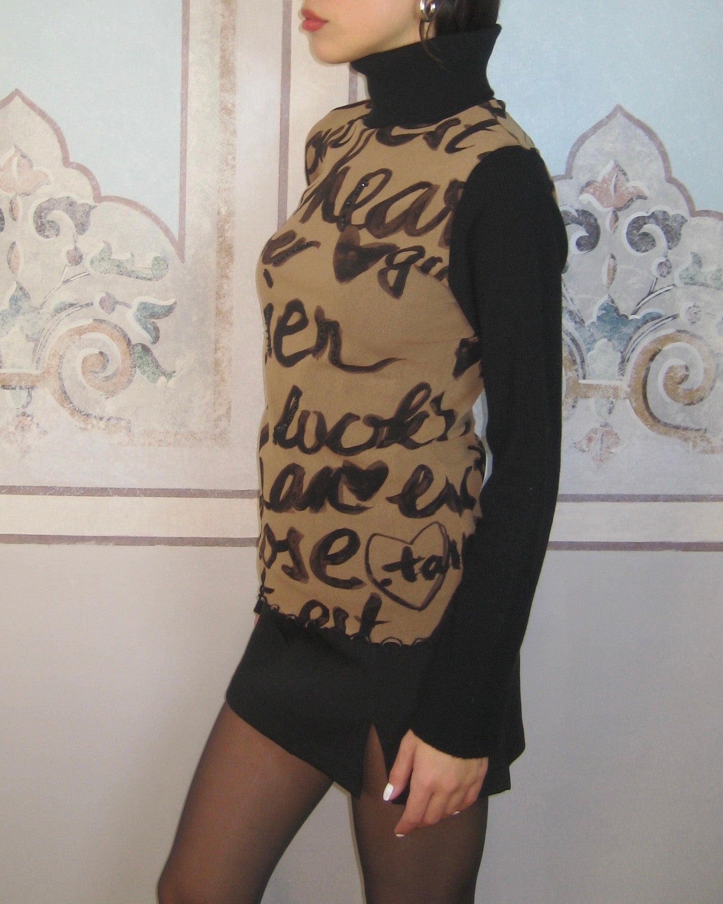 Vakko Turtleneck Blouse