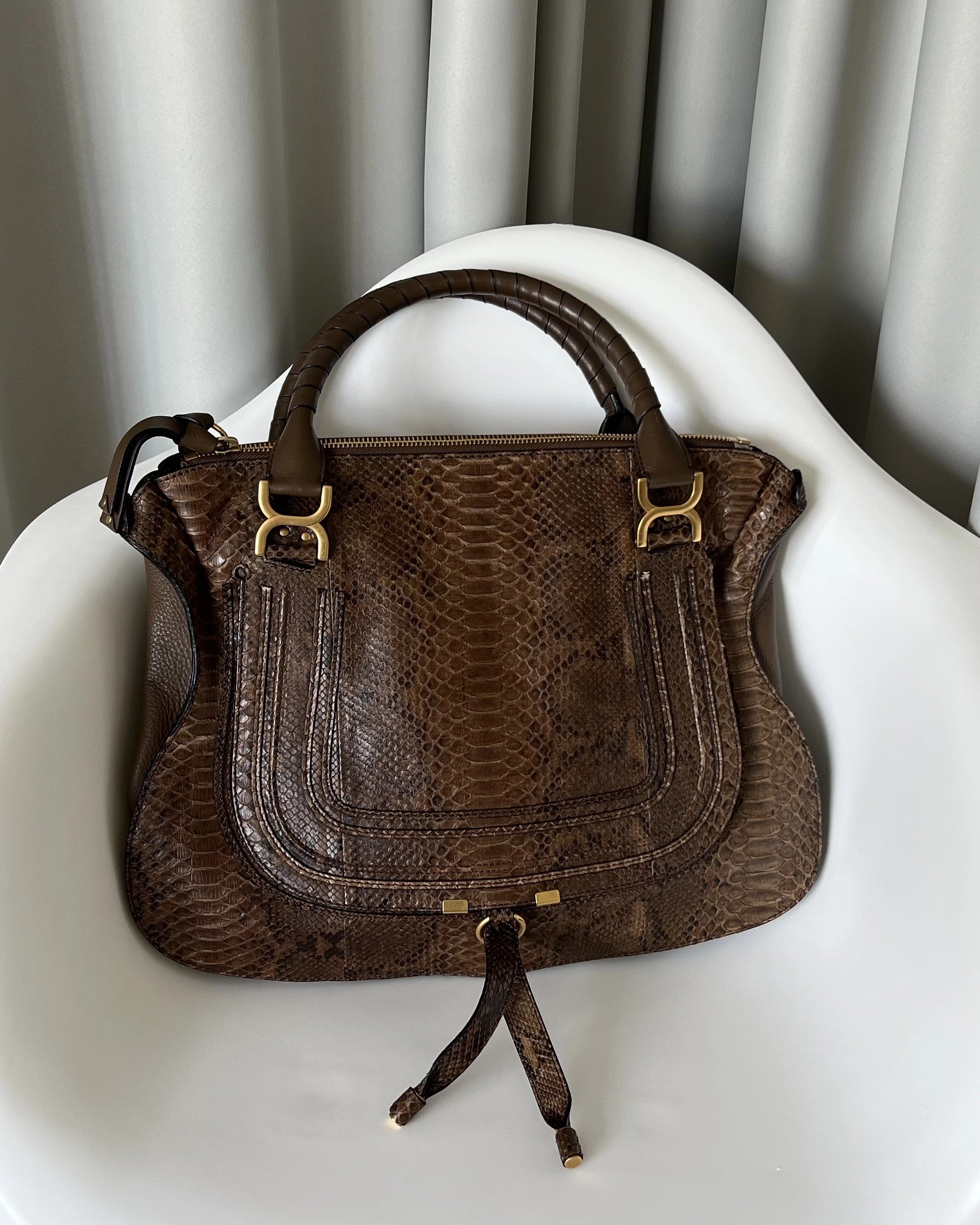 Chloe Marcie Python Bag