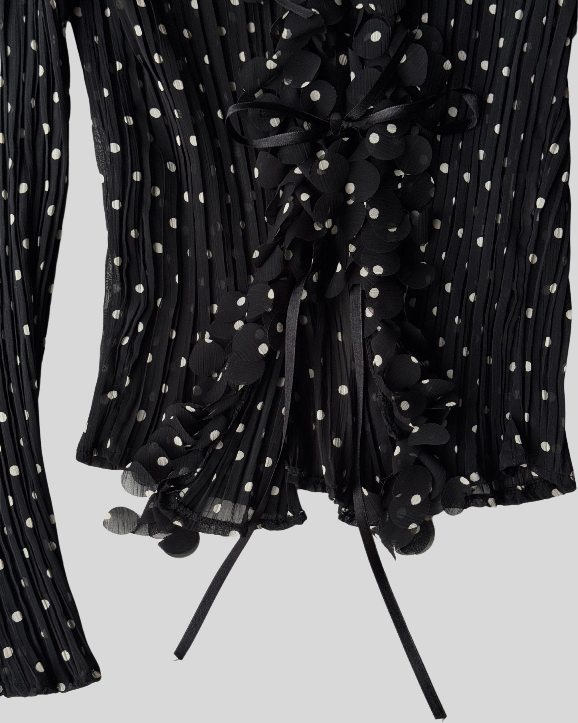 Tied Polka Dot Shirt