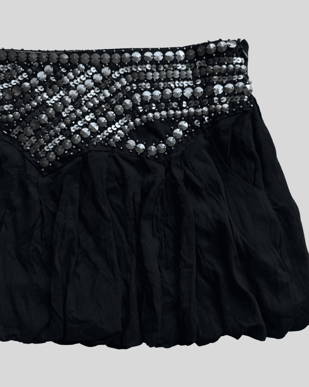 Black Balloon Skirt