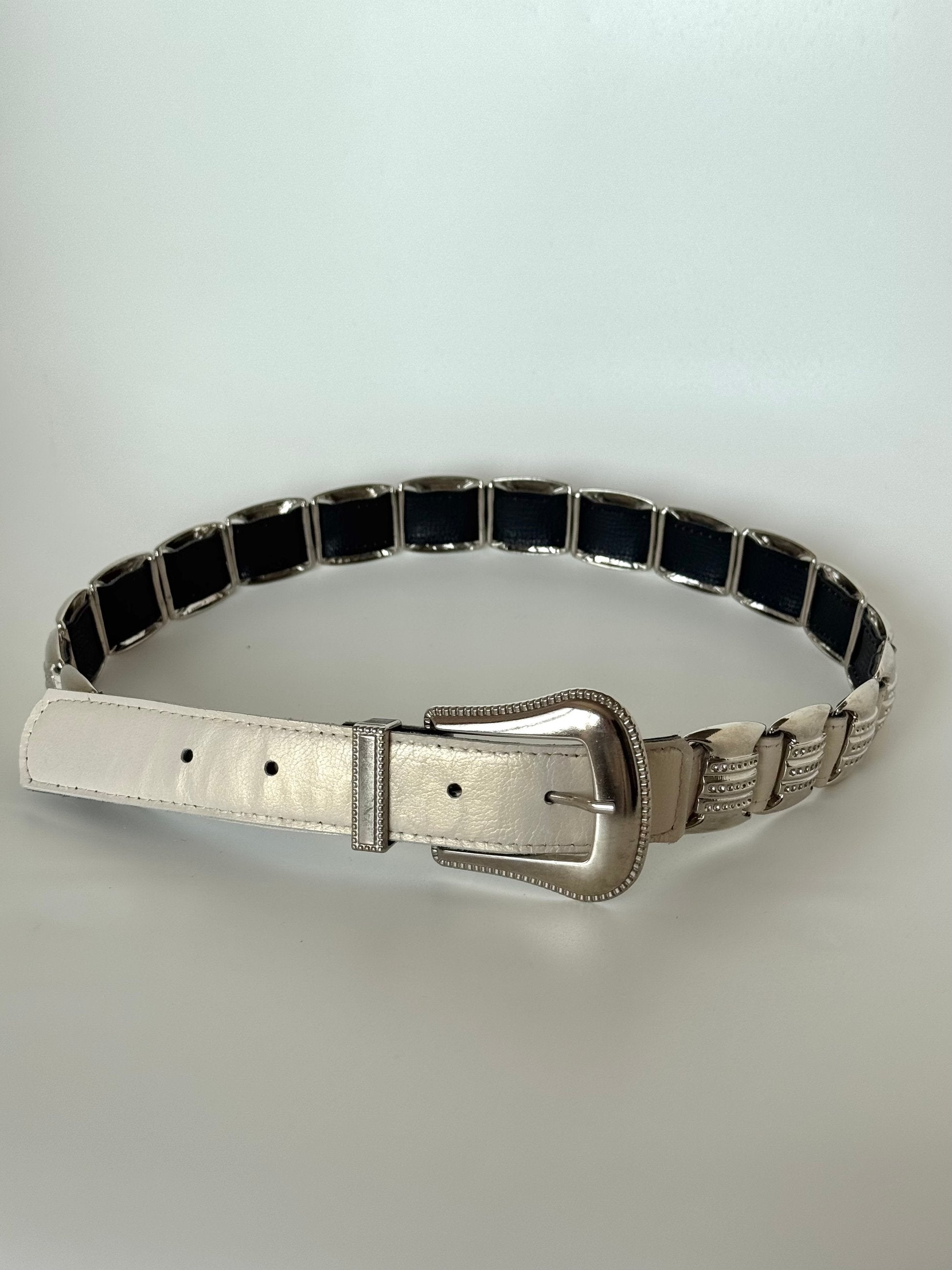 Pearlescent Leather Belt