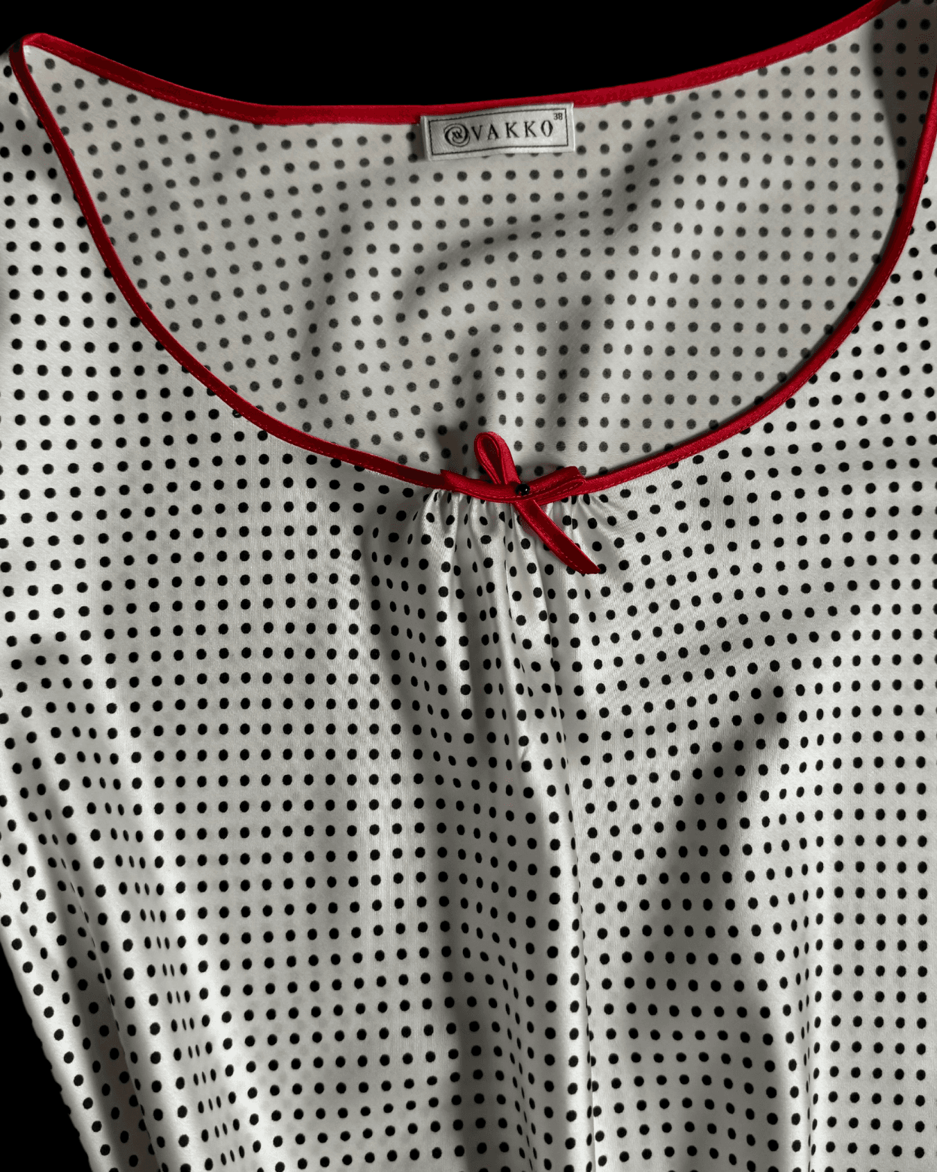 Vakko Polka Dot Blouse