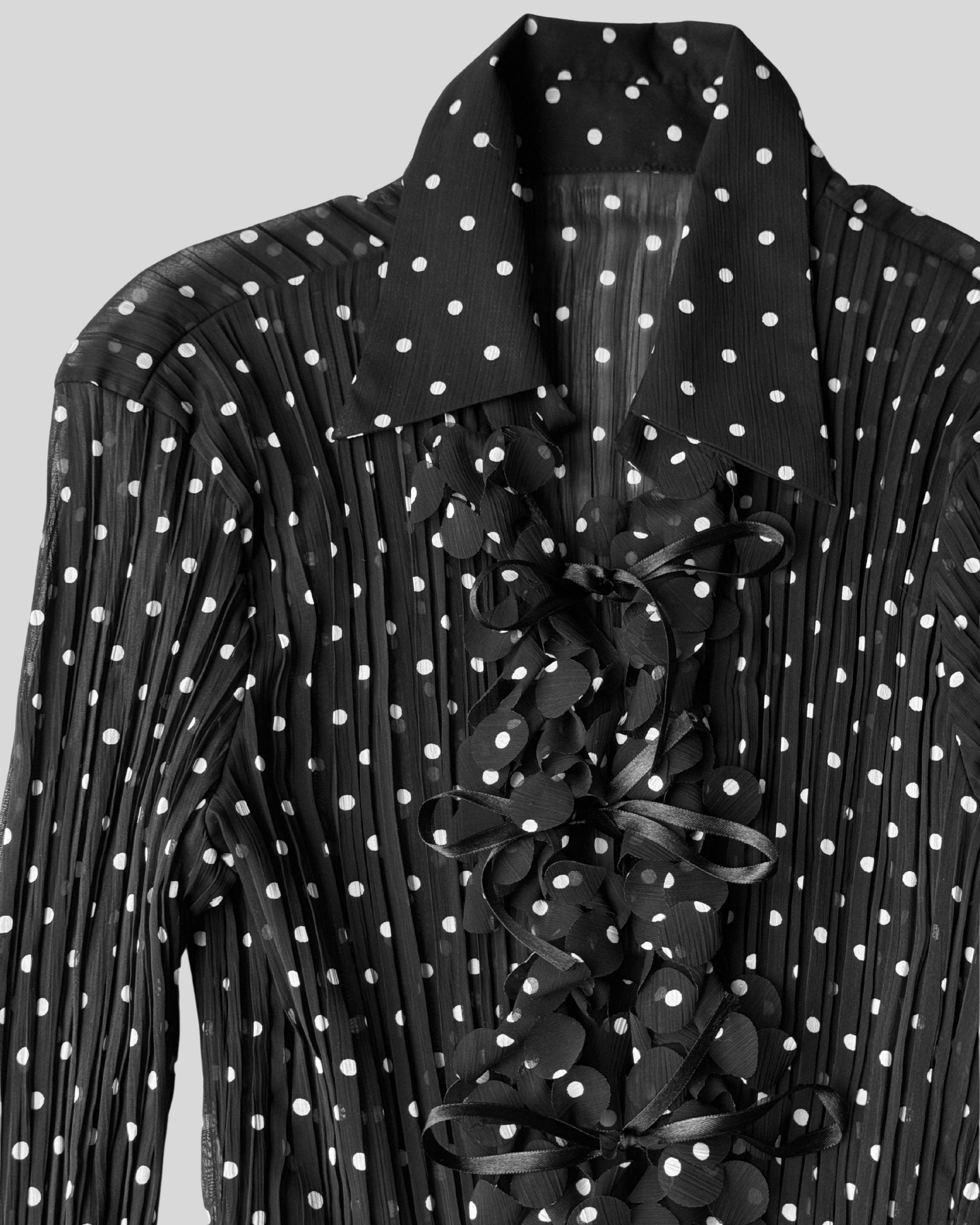 Tied Polka Dot Shirt