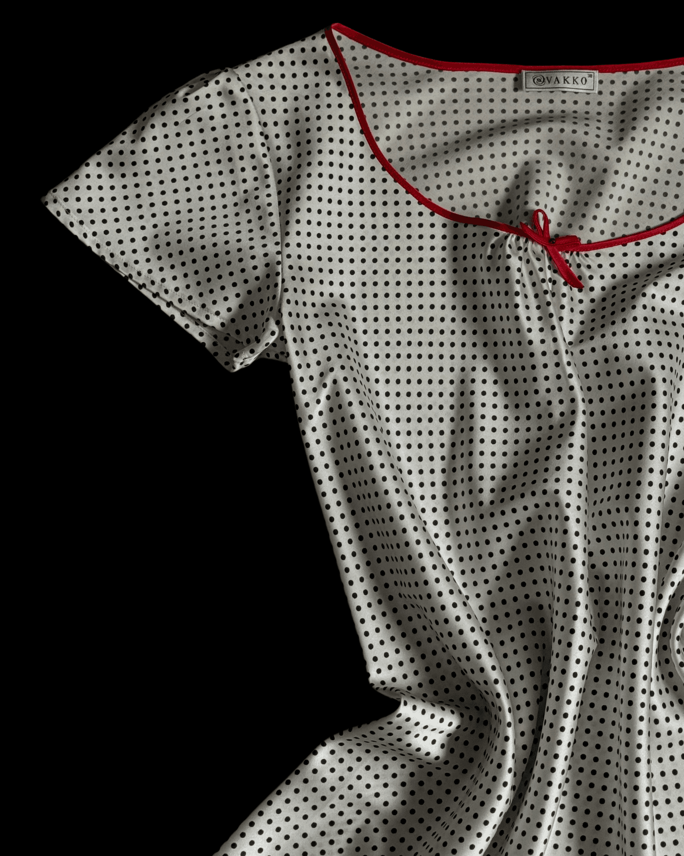 Vakko Polka Dot Blouse