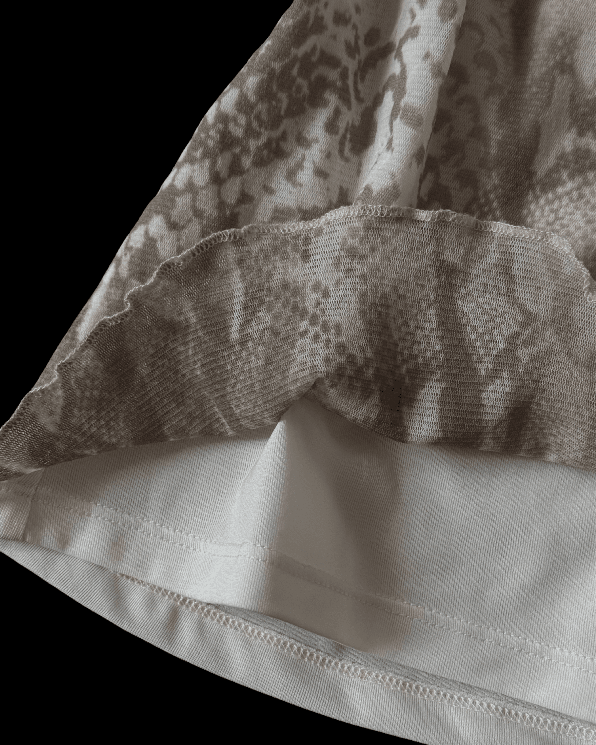 Patterned Tulle Blouse