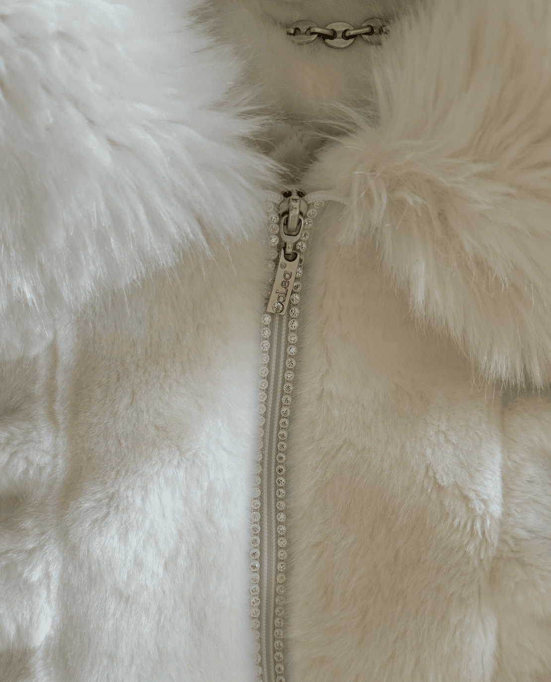 Vintage White Plush Fur