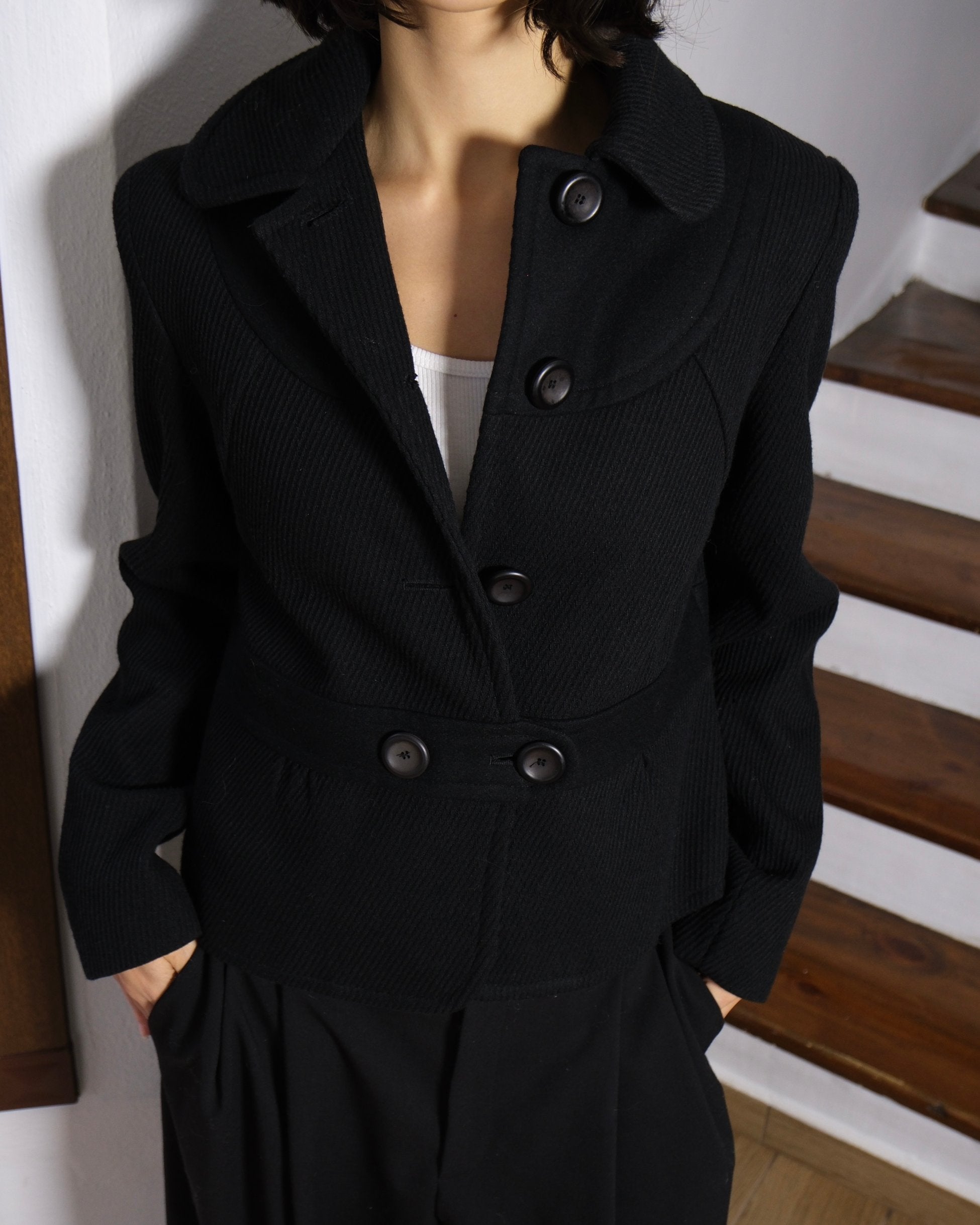 Textured Cashmere Jacket