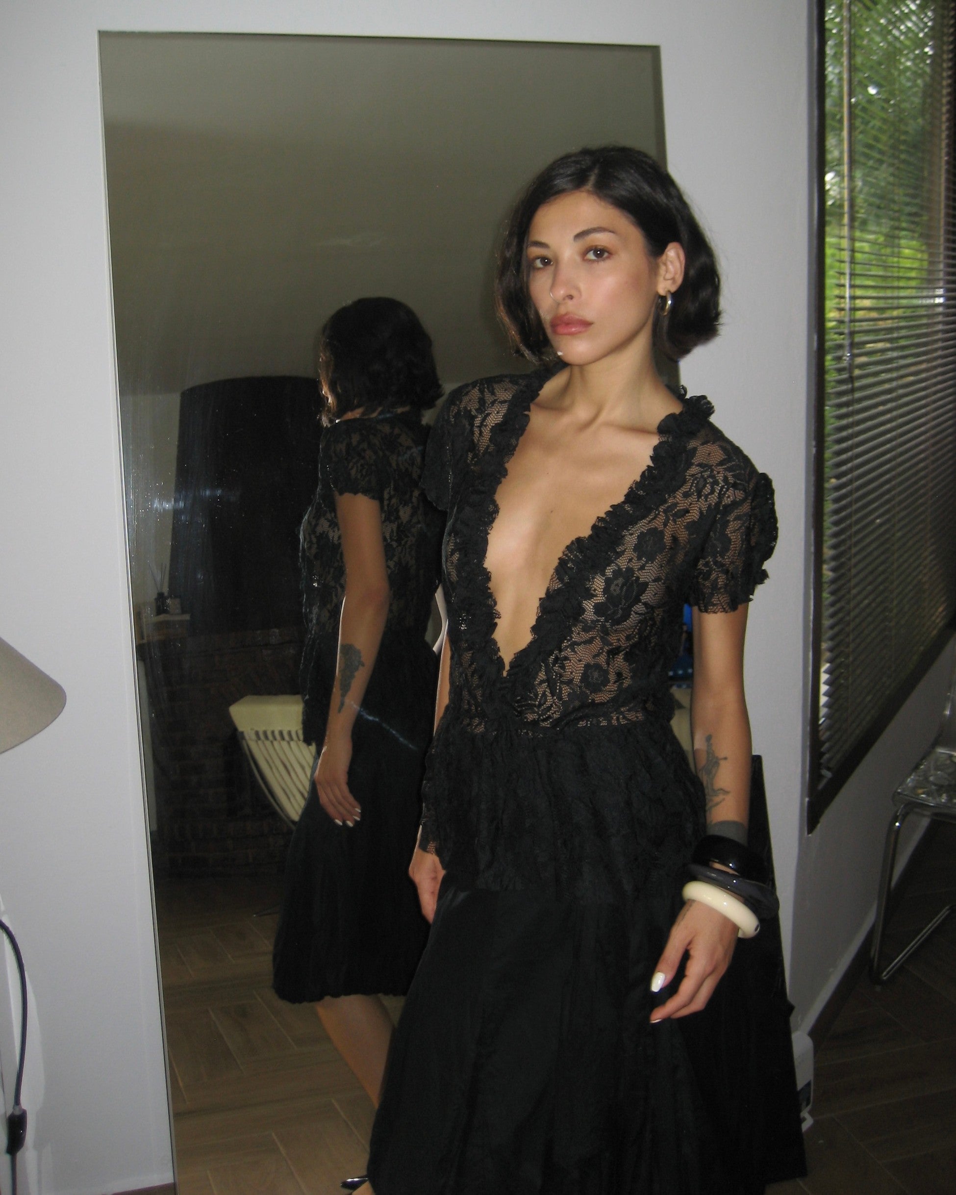 Lace Transparent Blouse
