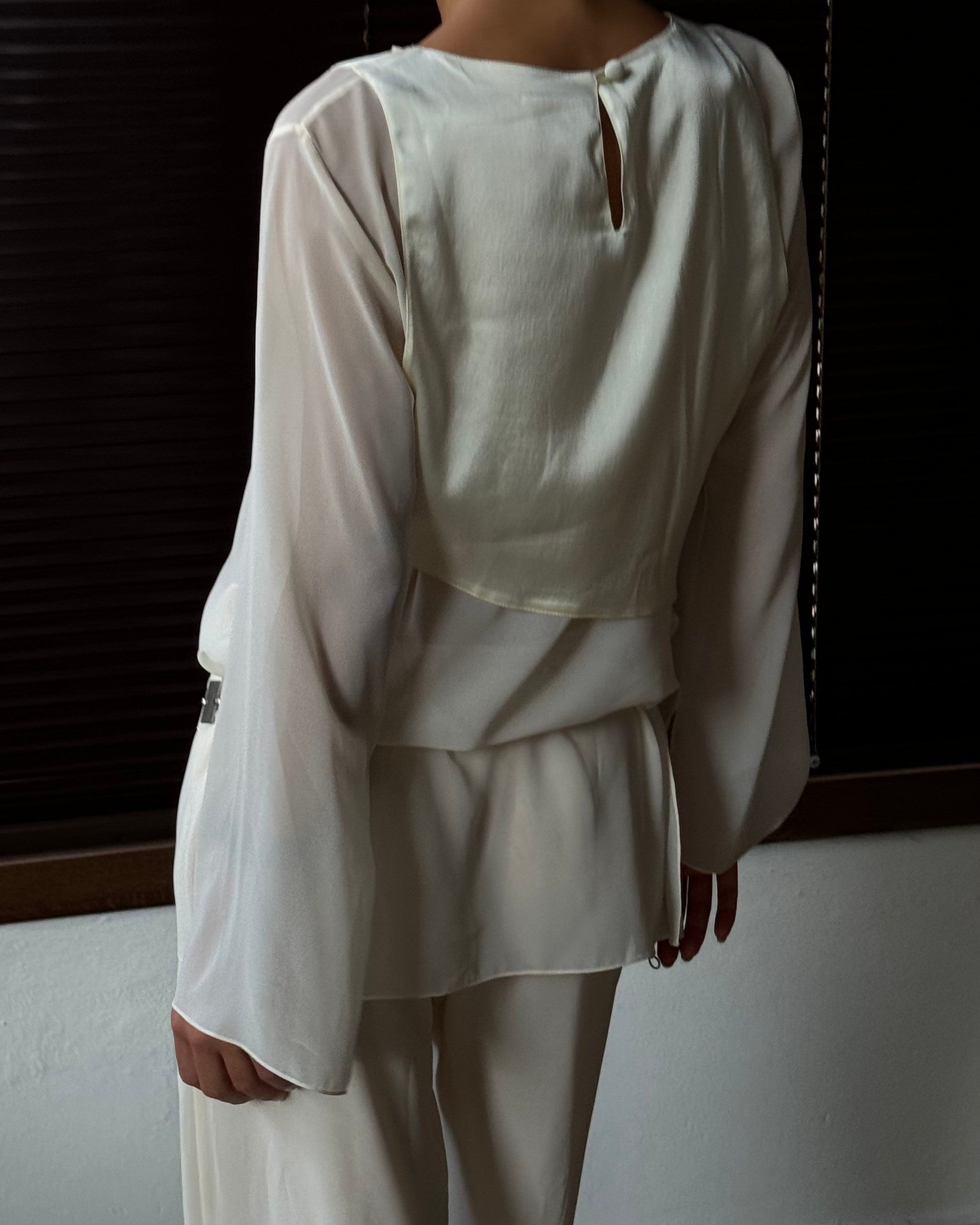 Cream Two Piece Suit
