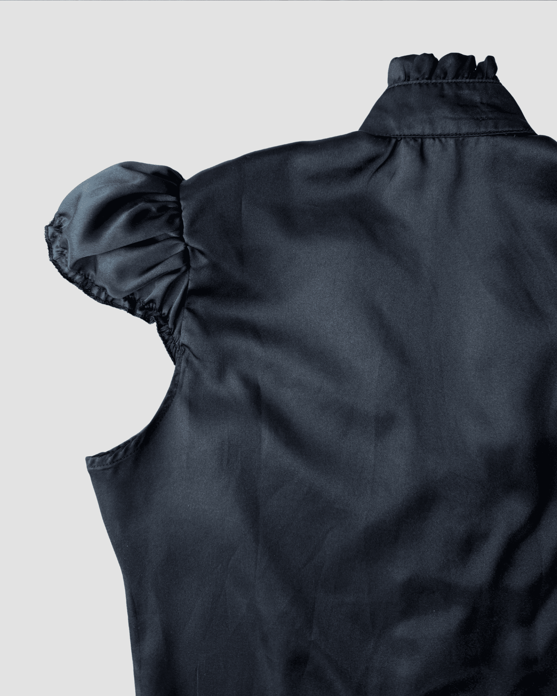 Black Satin Shirt