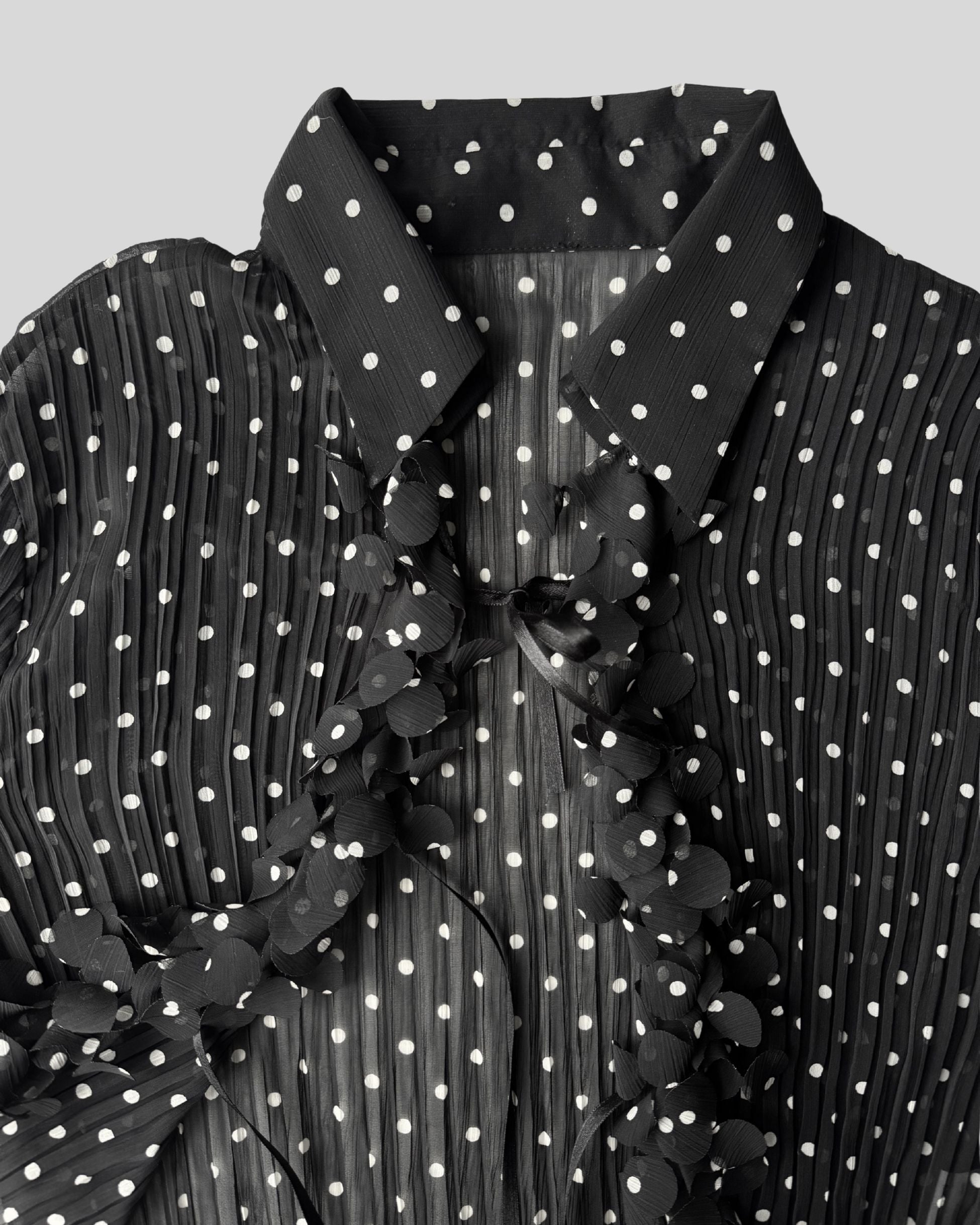 Tied Polka Dot Shirt