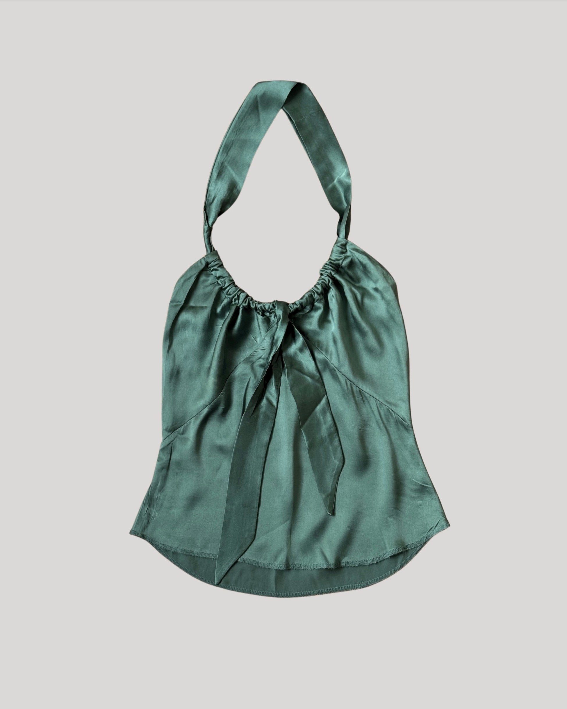Khaki Silk Bustier
