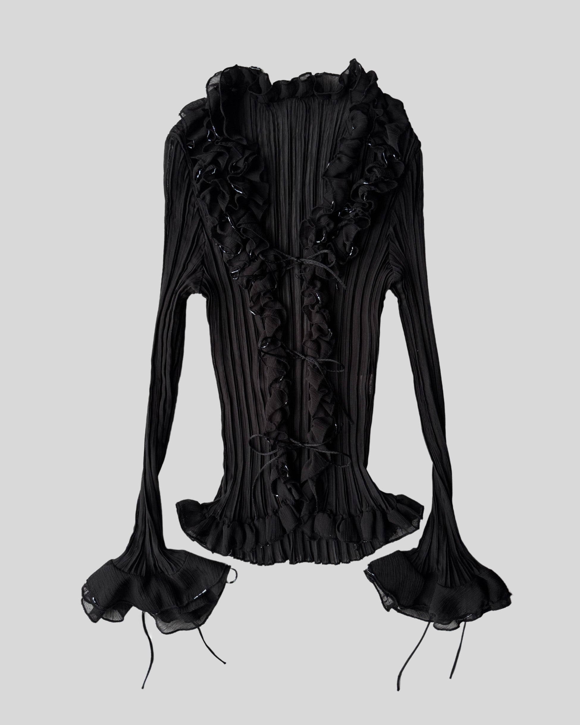 Tied Accordion Shirt