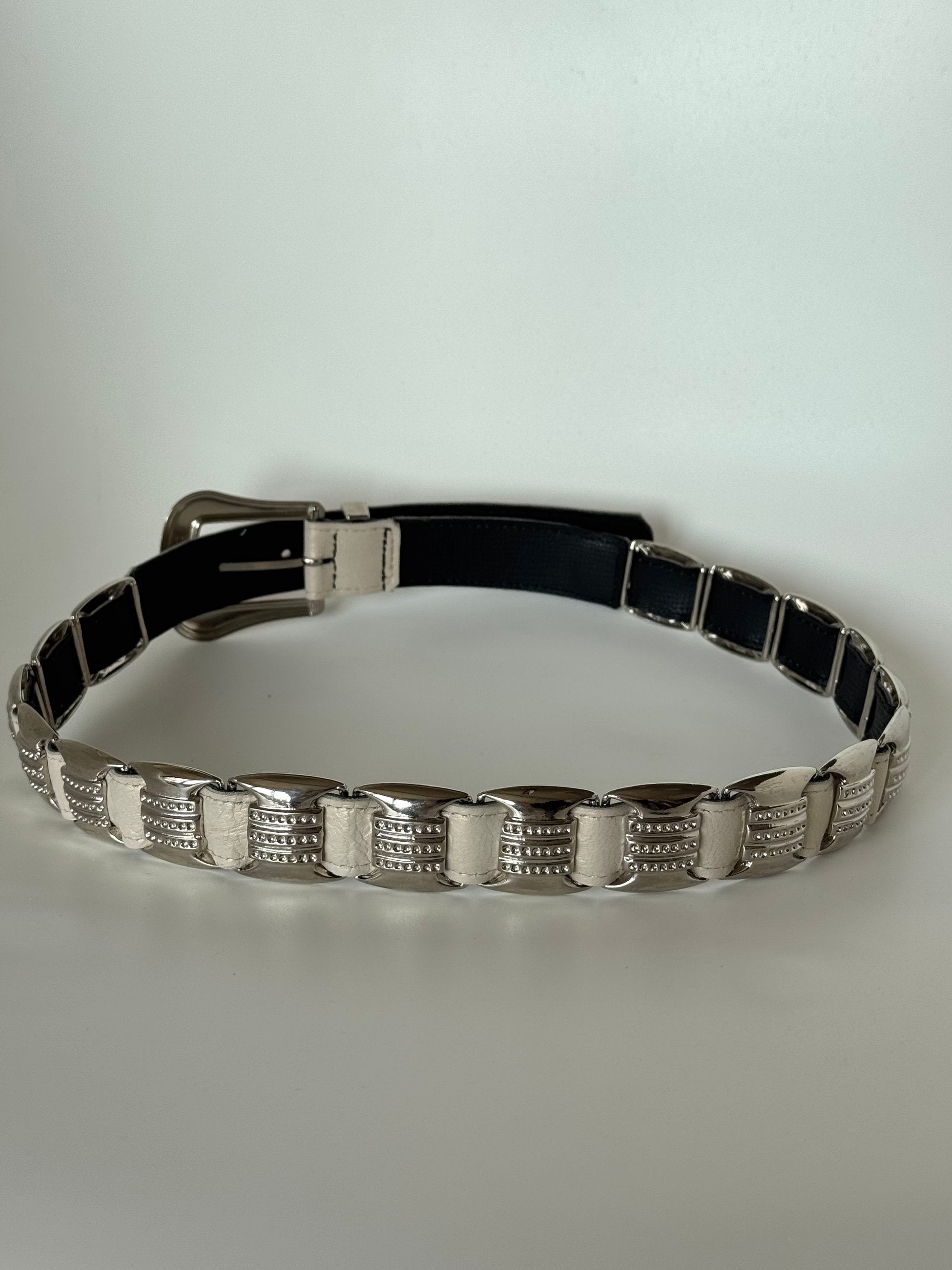 Pearlescent Leather Belt
