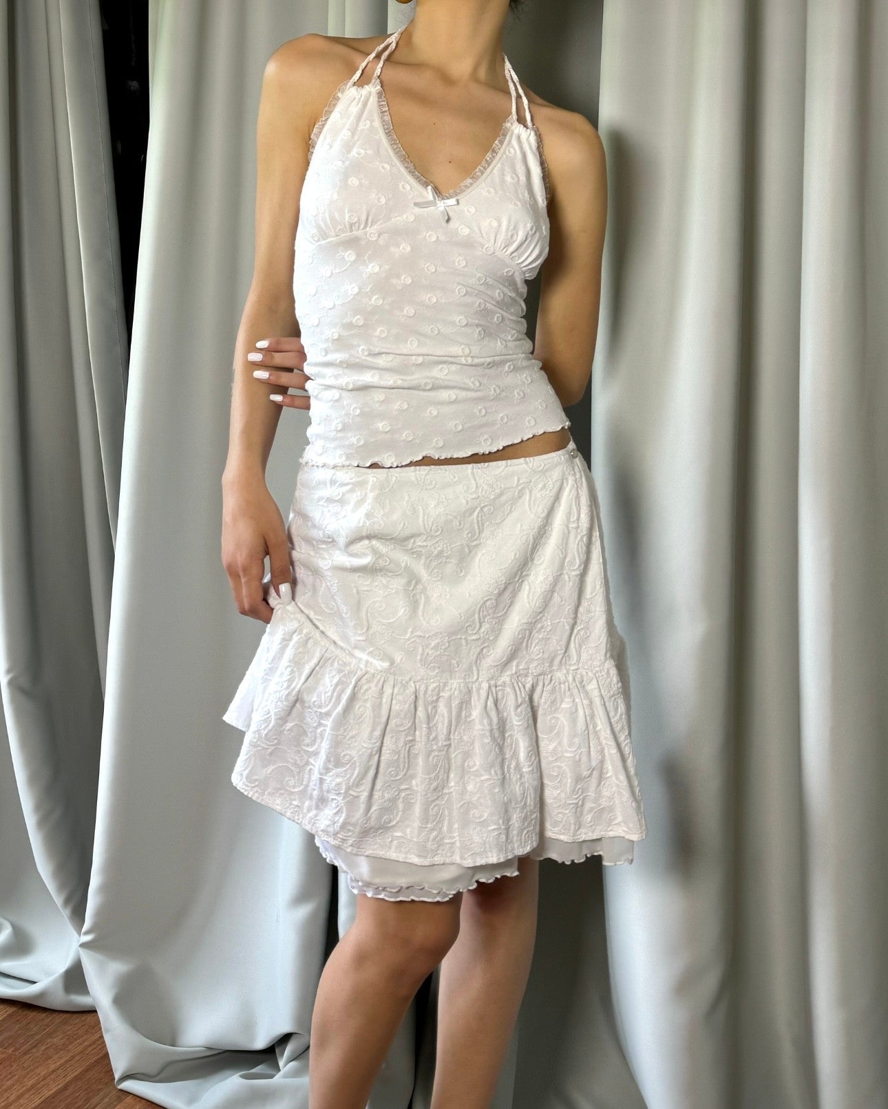 White Two Piece Suit