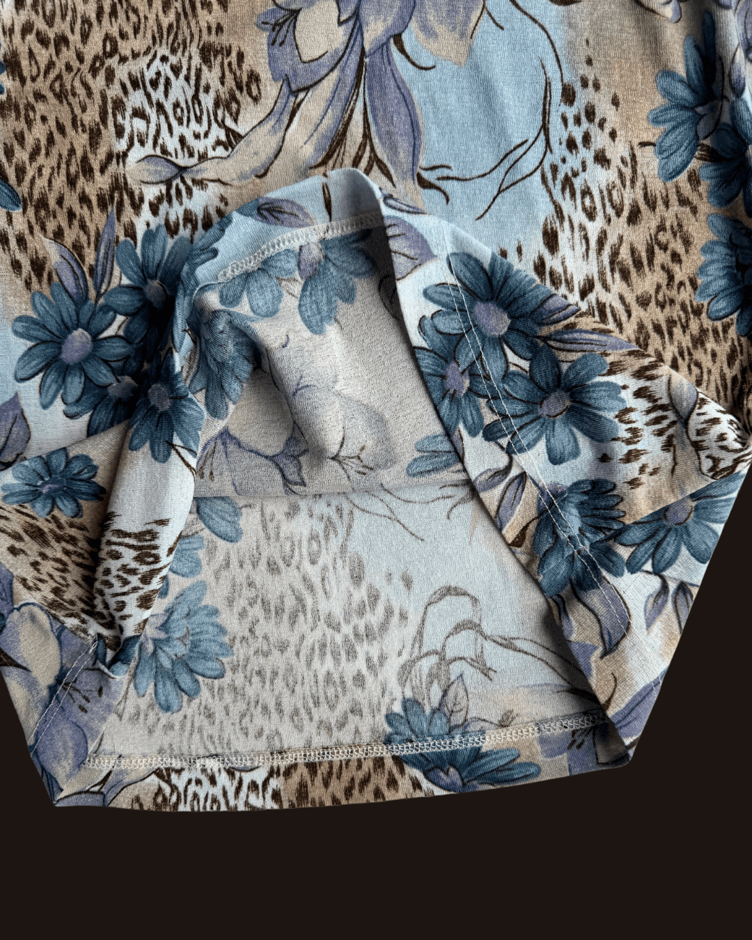 Herry Floral Leopard Sleeveless Blouse