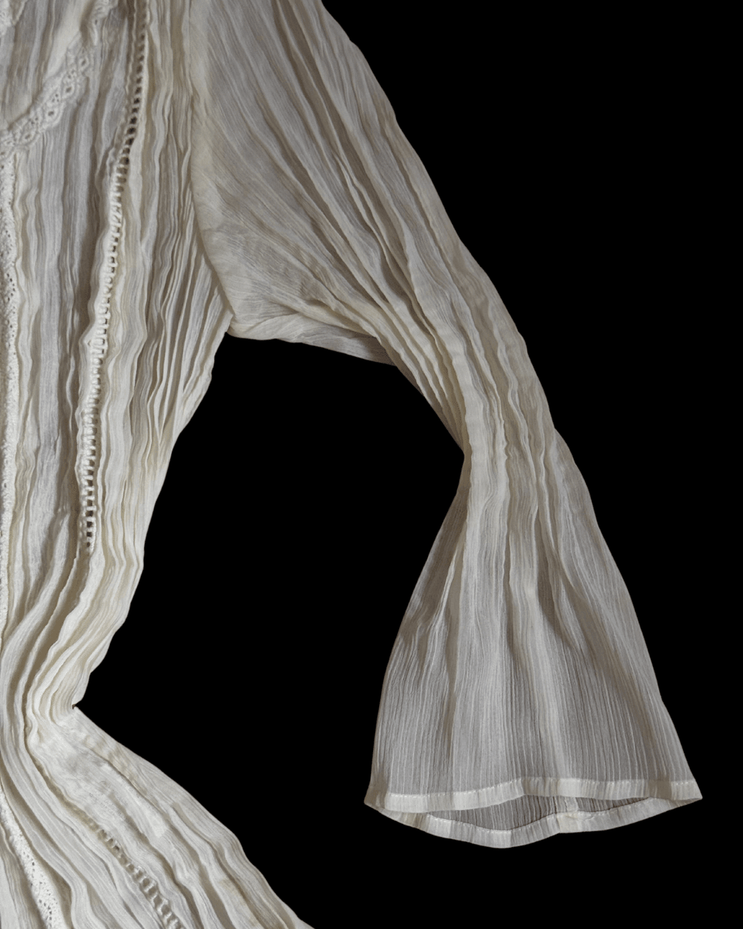 Cream Chiffon Shirt