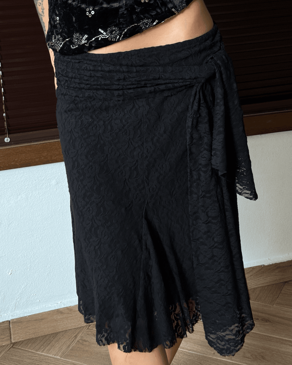 Lace Tie Skirt