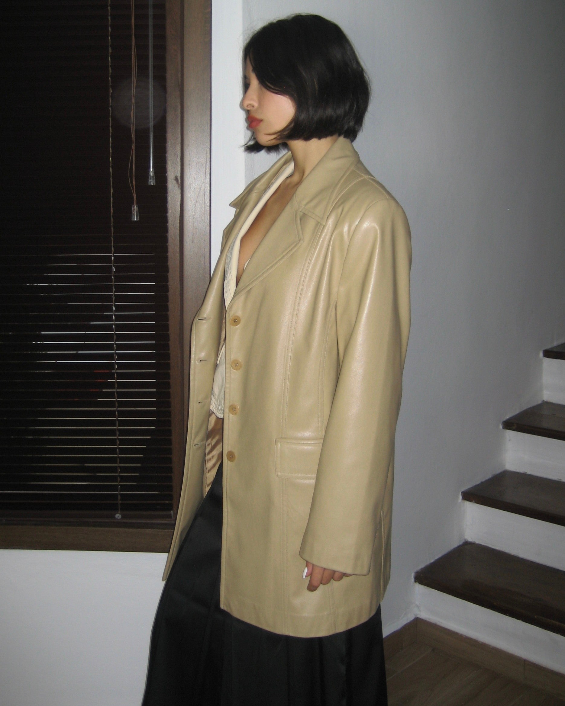 Faux Leather Jacket