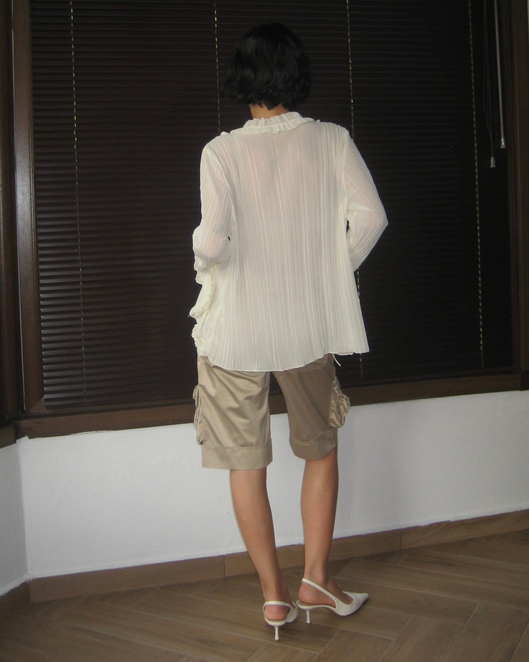 Gathered Tie Shirt