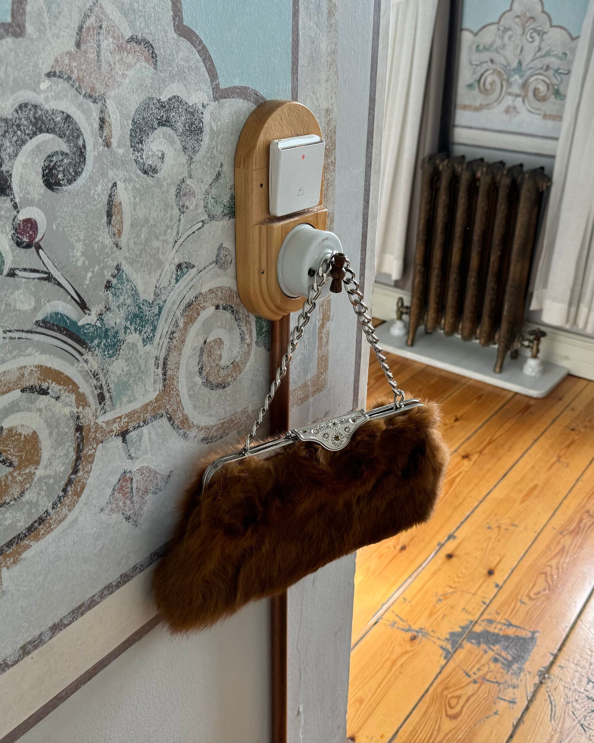 Light Brown Furry Bag