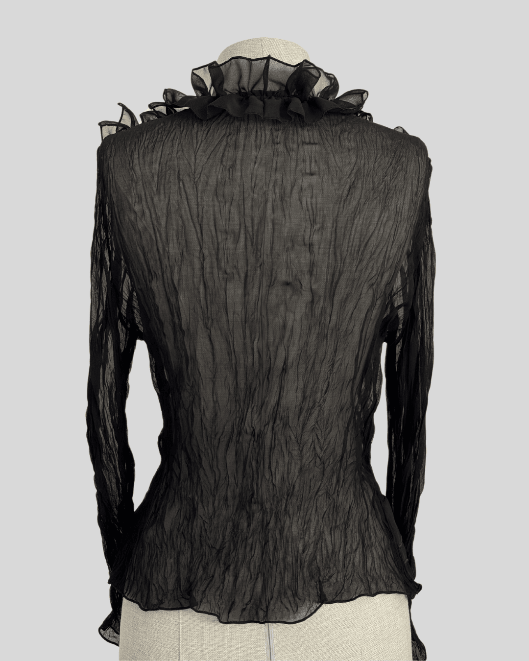 Black Transparent Blouse