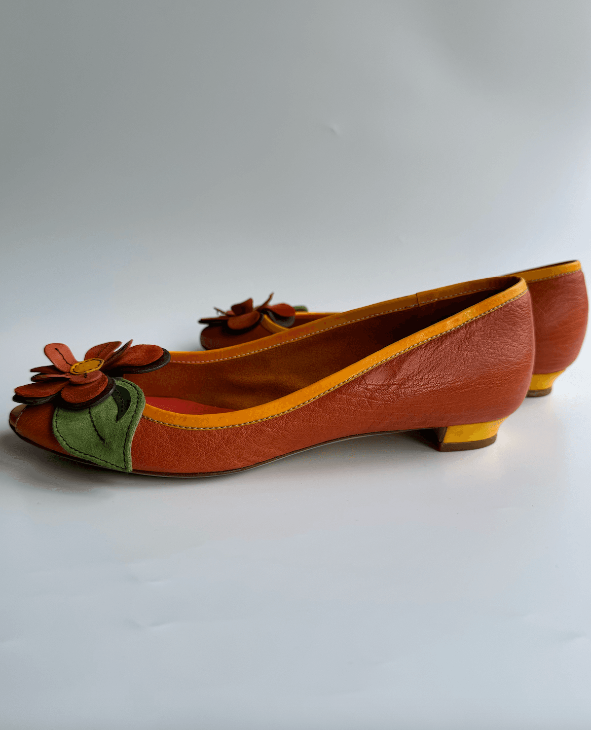Miu Miu Flower Detailed Shoes