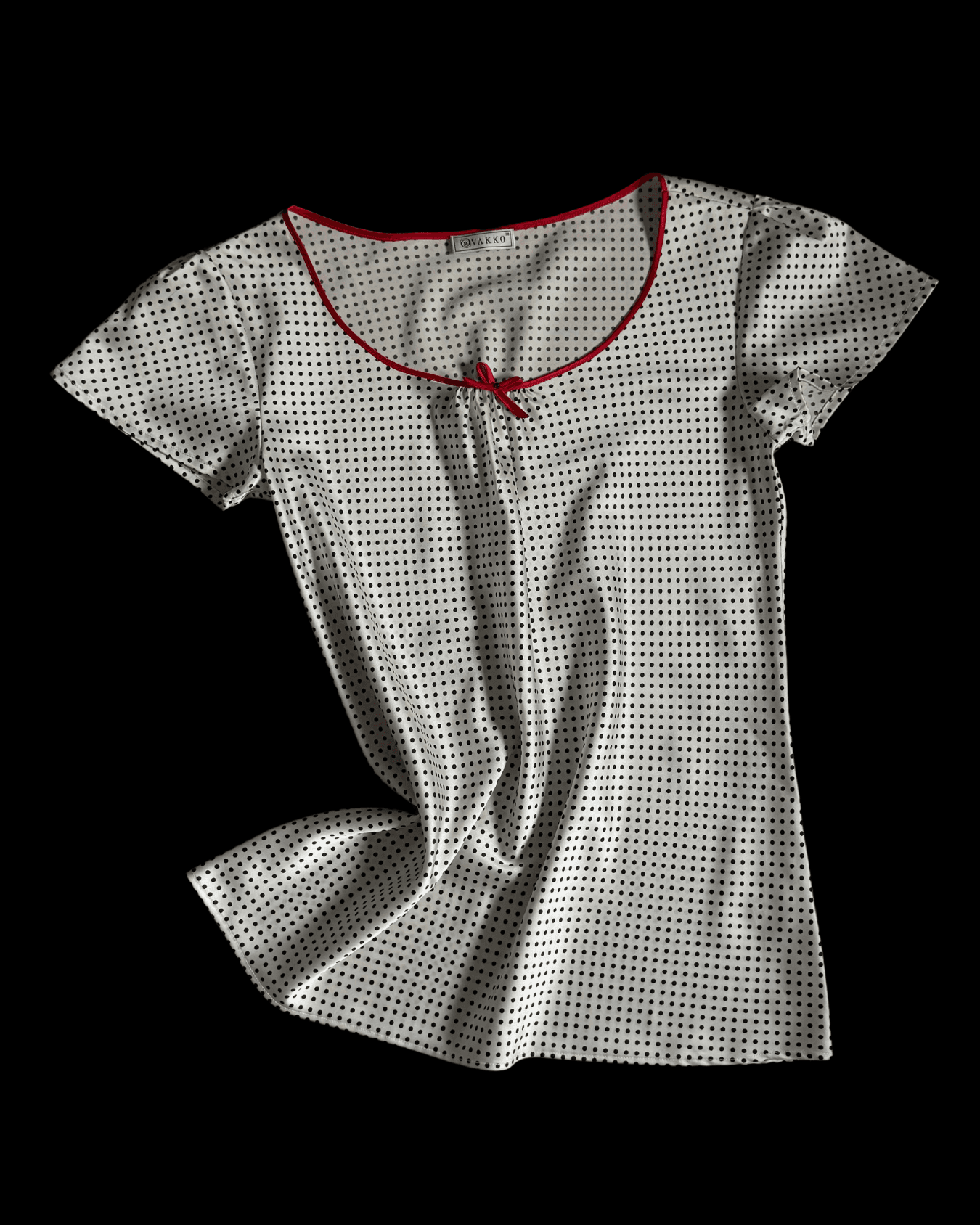Vakko Polka Dot Blouse