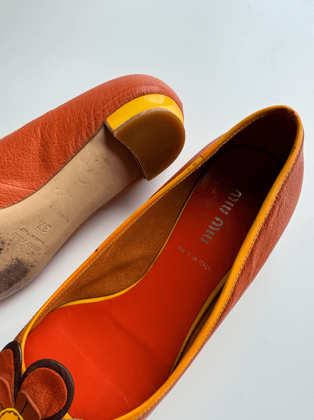 Miu Miu Flower Detailed Shoes