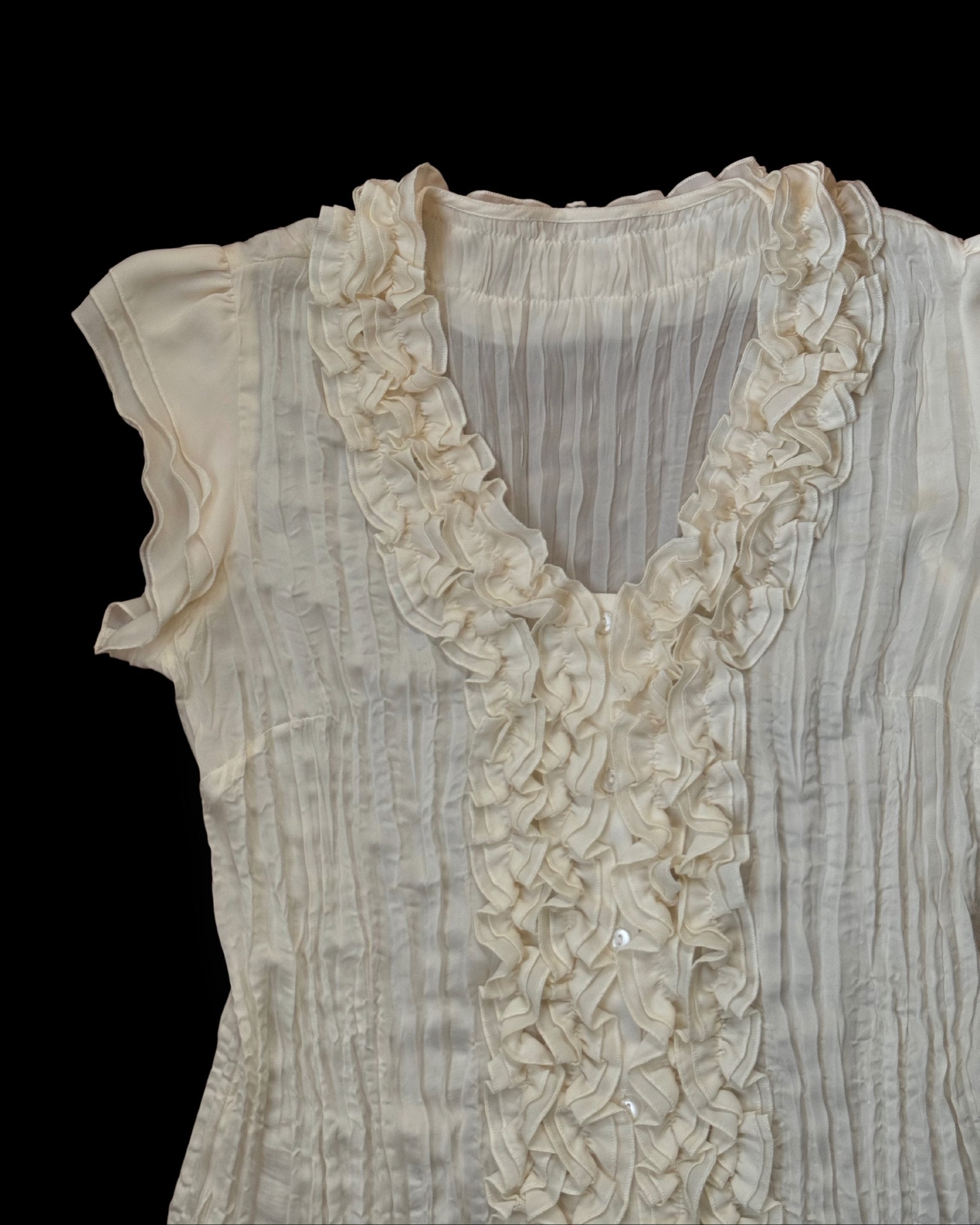 Half Sleeve Cream Shirt