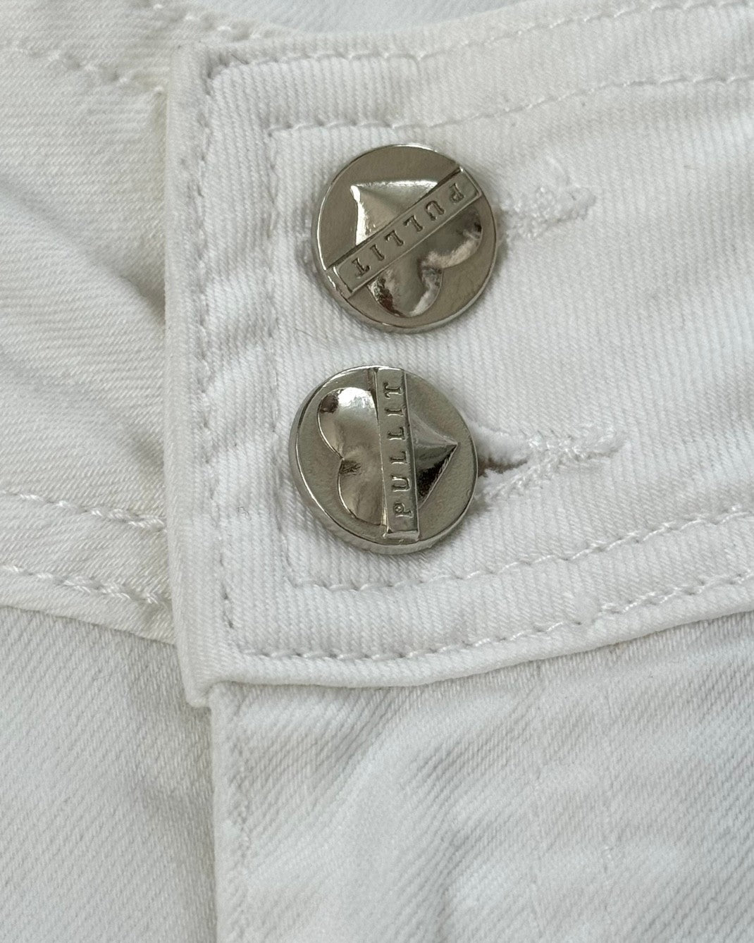 White Low Waist Trousers