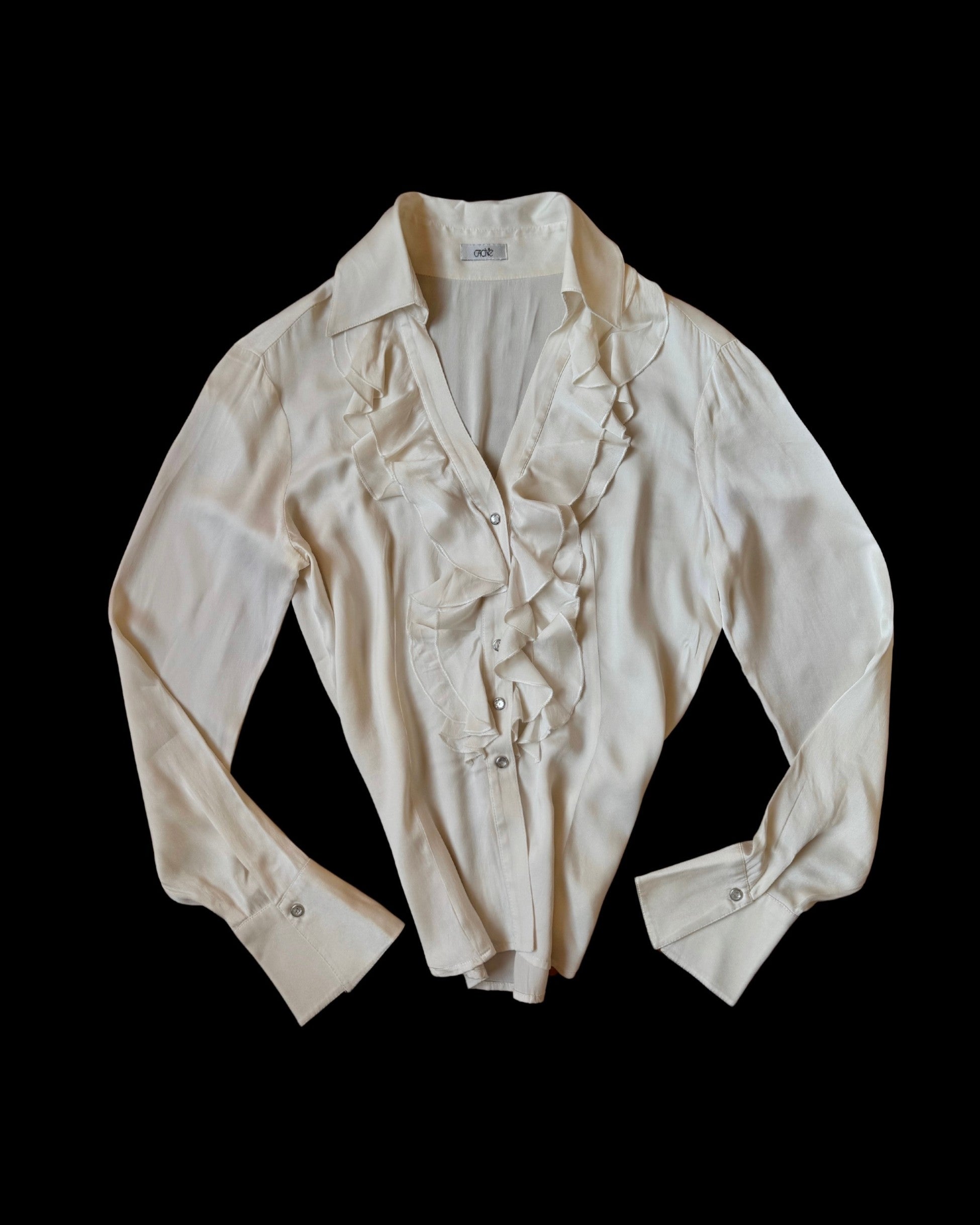Cream Silk Shirt