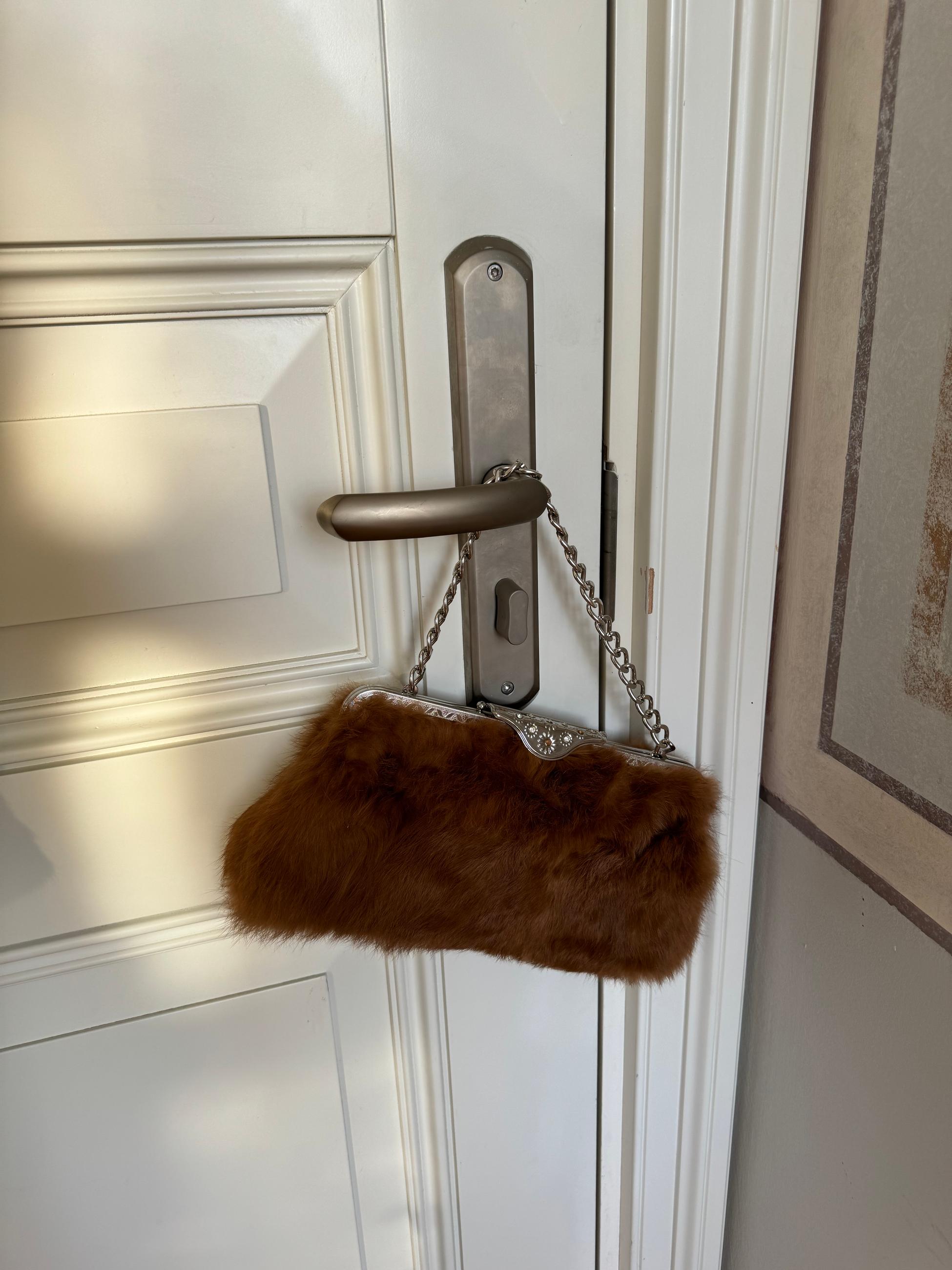 Light Brown Furry Bag