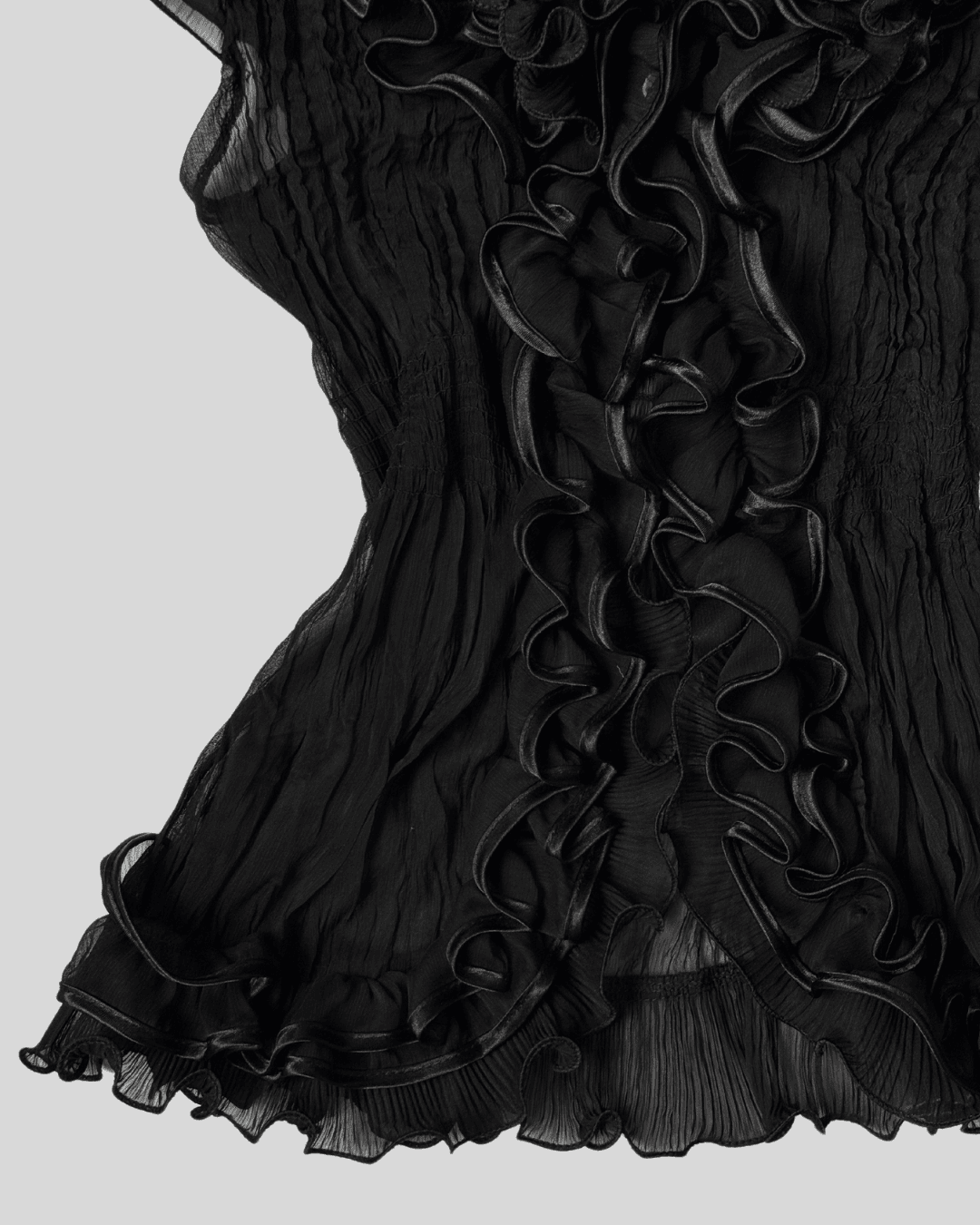 Transparent Half Sleeve Shirt