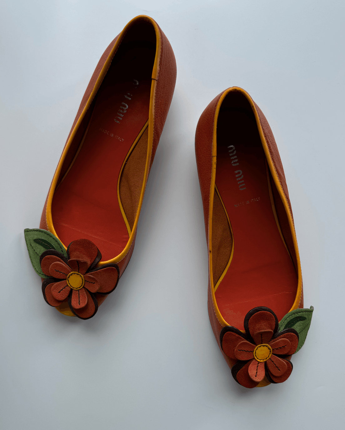 Miu Miu Flower Detailed Shoes