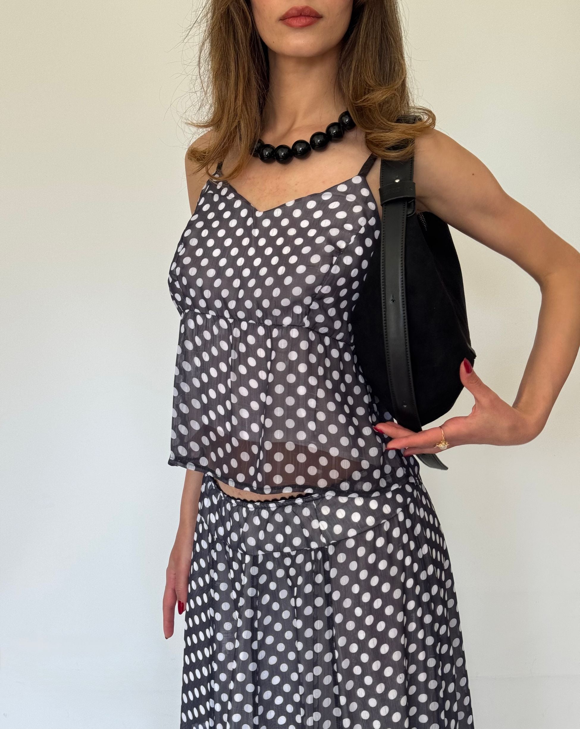 Polka Dot Two Piece Suit