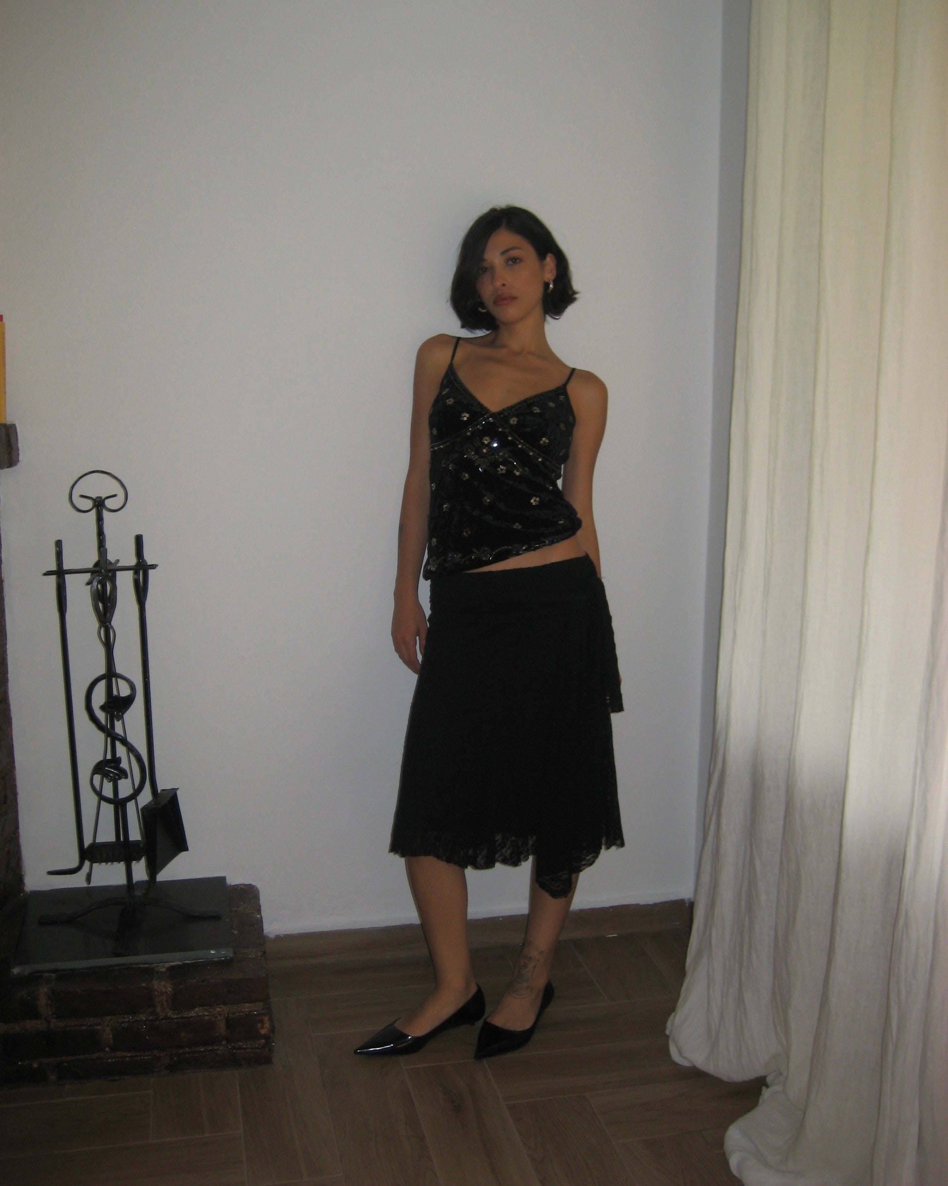 Esprit Velvet Strap Blouse