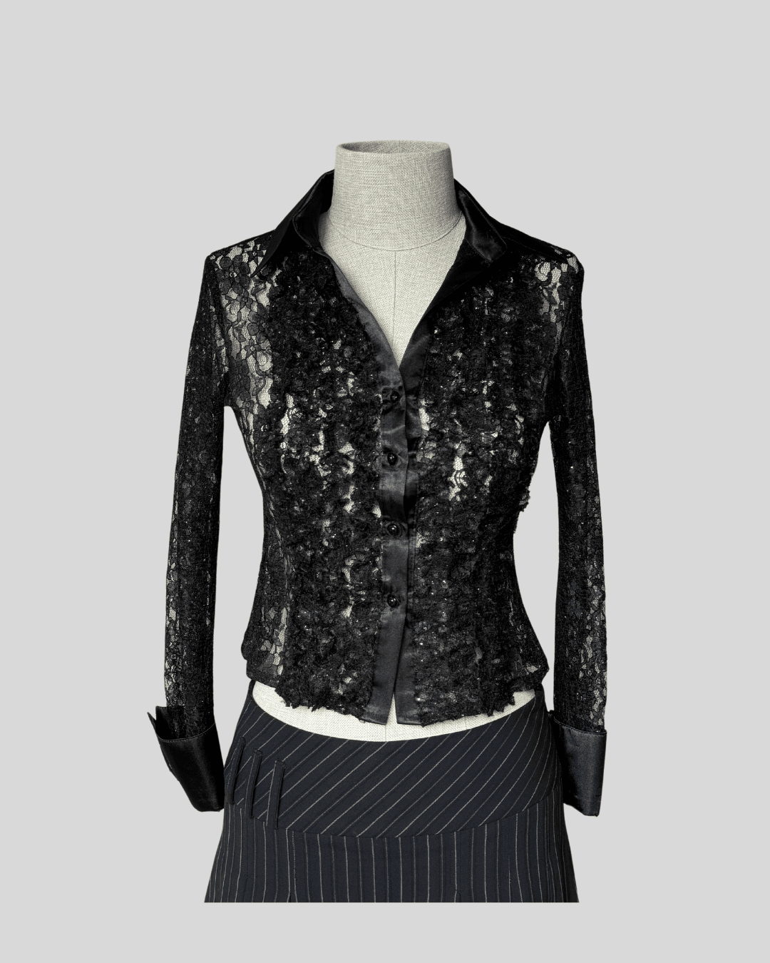 Black Lace Shirt